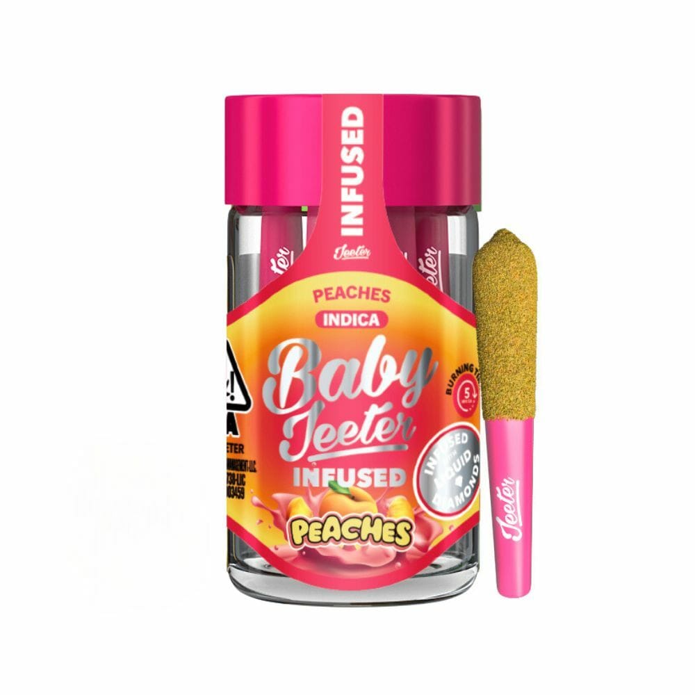 Peaches - 5pk Infused Baby Pre Rolls *SPECIAL PRICING* *B2G1 EVERYDAY PLUS 10% OFF* - Jeeter - Peaches (I) - $30 - Pre-Rolls