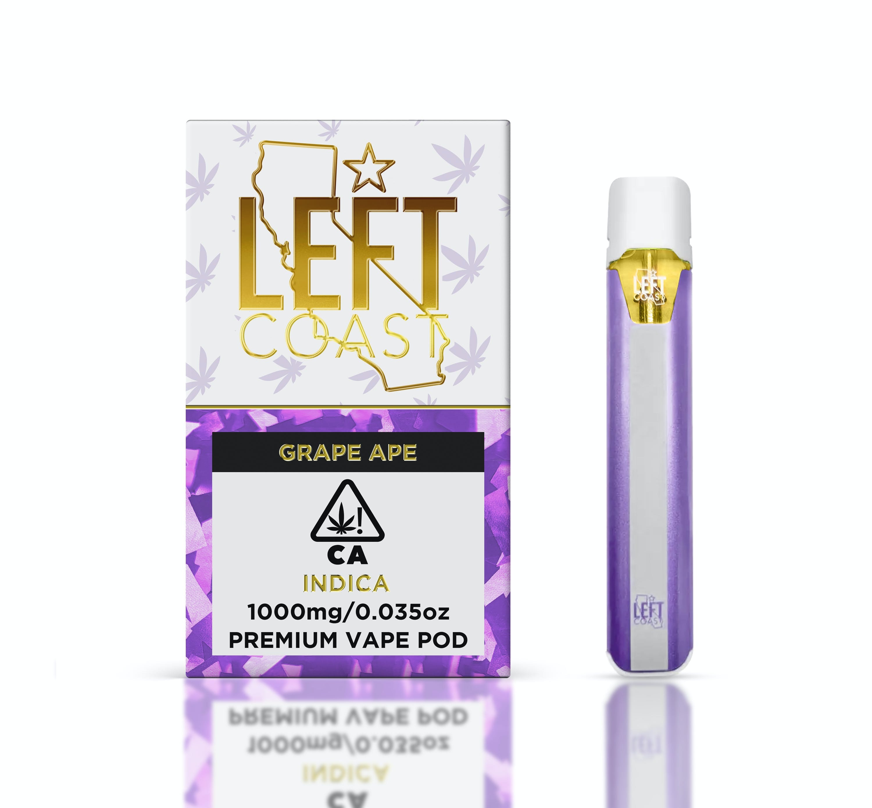 Grape Ape - Pod - LEFT COAST - One Gram - $21.99 - Pods (STIIIZY + PlugPlay + PAX + Left Coast)