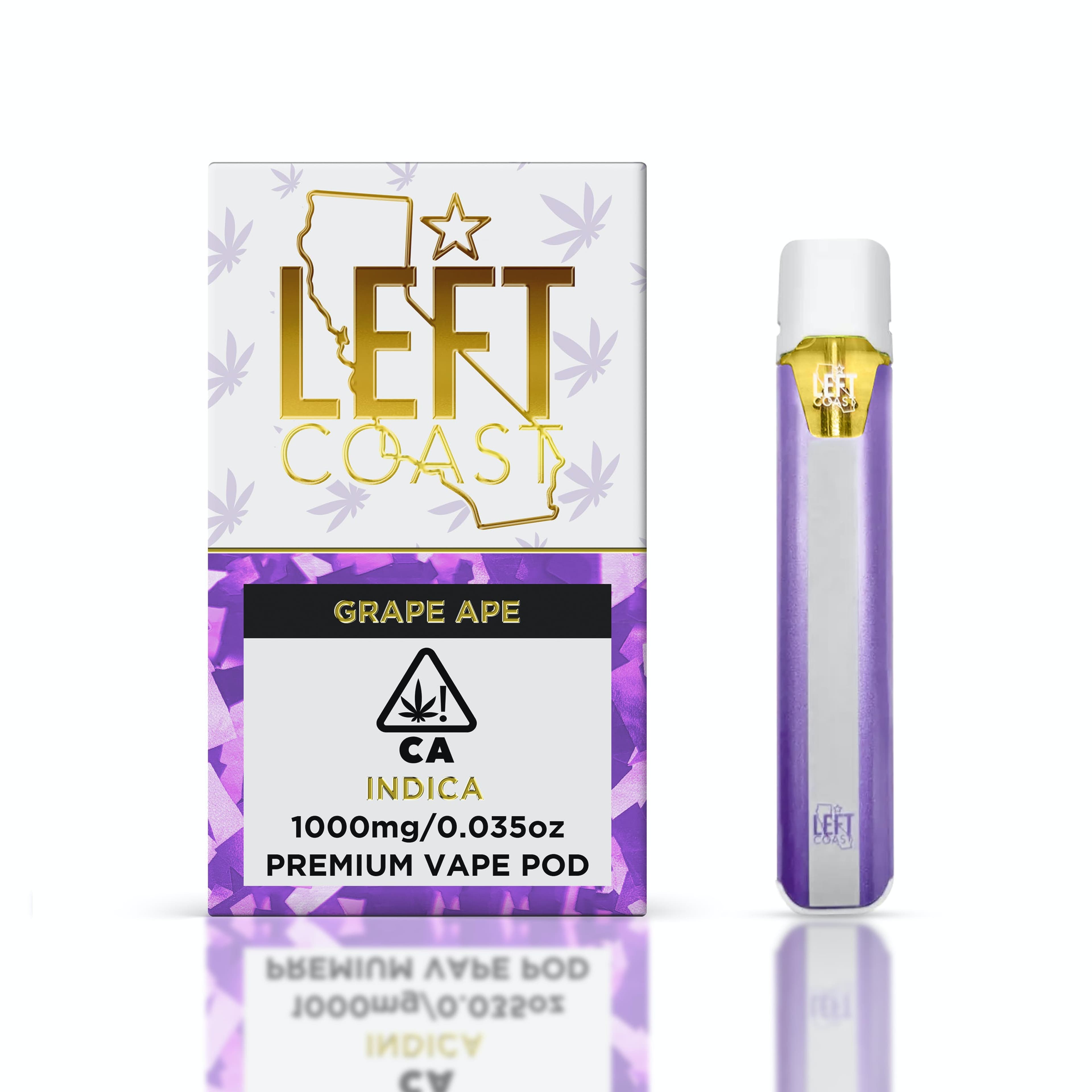 Grape Ape - Pod - LEFT COAST - One Gram - $21.99 - Pods (STIIIZY + PlugPlay + PAX + Left Coast)