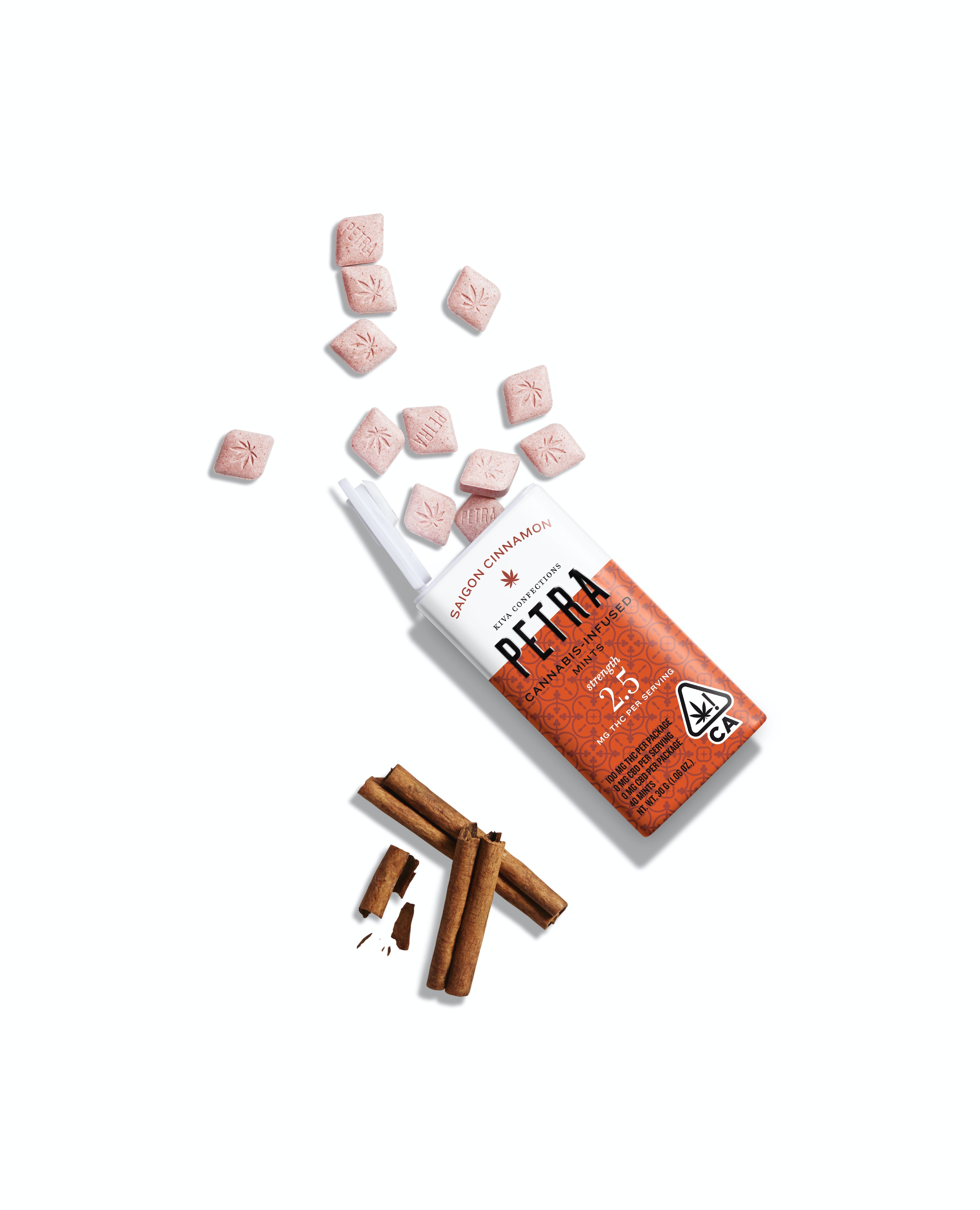 Petra Mints | Saigon 1:1 Cinnamon - 100MG - Petra Mints by Kiva -  - $22 - Edibles
