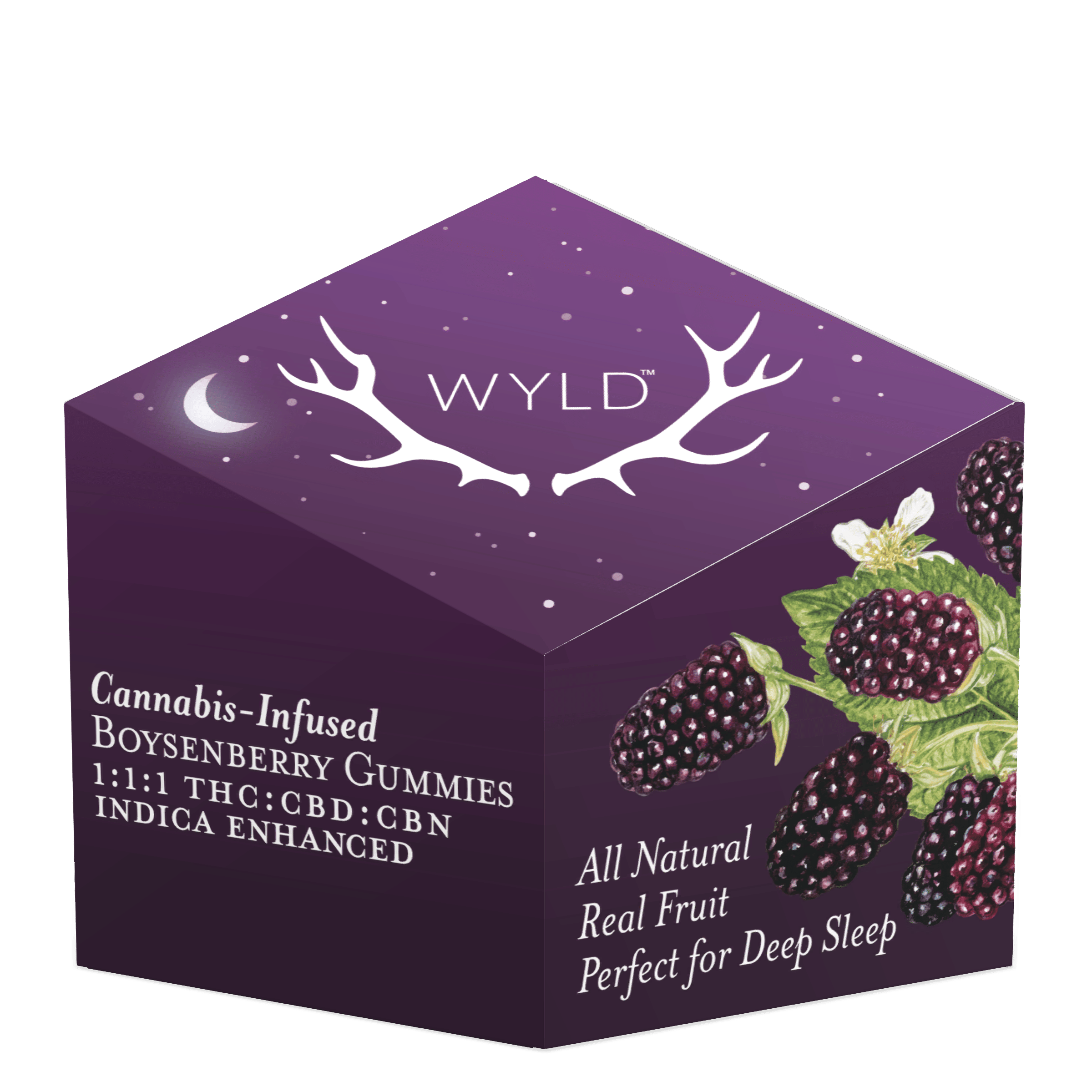 Wyld - Boysenberry 1:1:1 THC:CBD:CBN Gummies - Wyld - Wyld - Boysenberry 1:1:1 THC:CBD:CBN Gummies - $24 - Edible