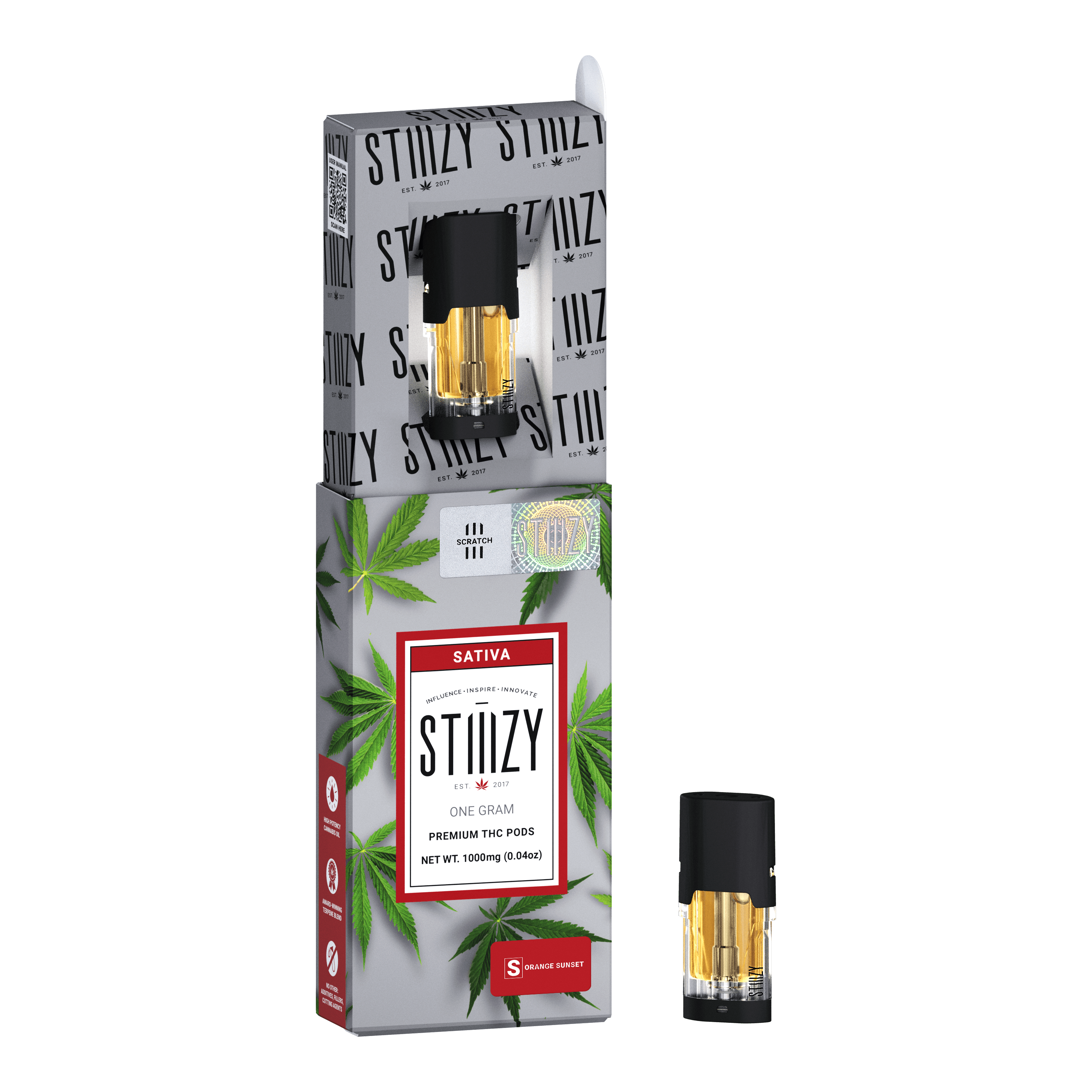 STIIIZY POD | 1g Orange Sunset - Sativa - STIIIZY -  - $22.50 - Vape Carts