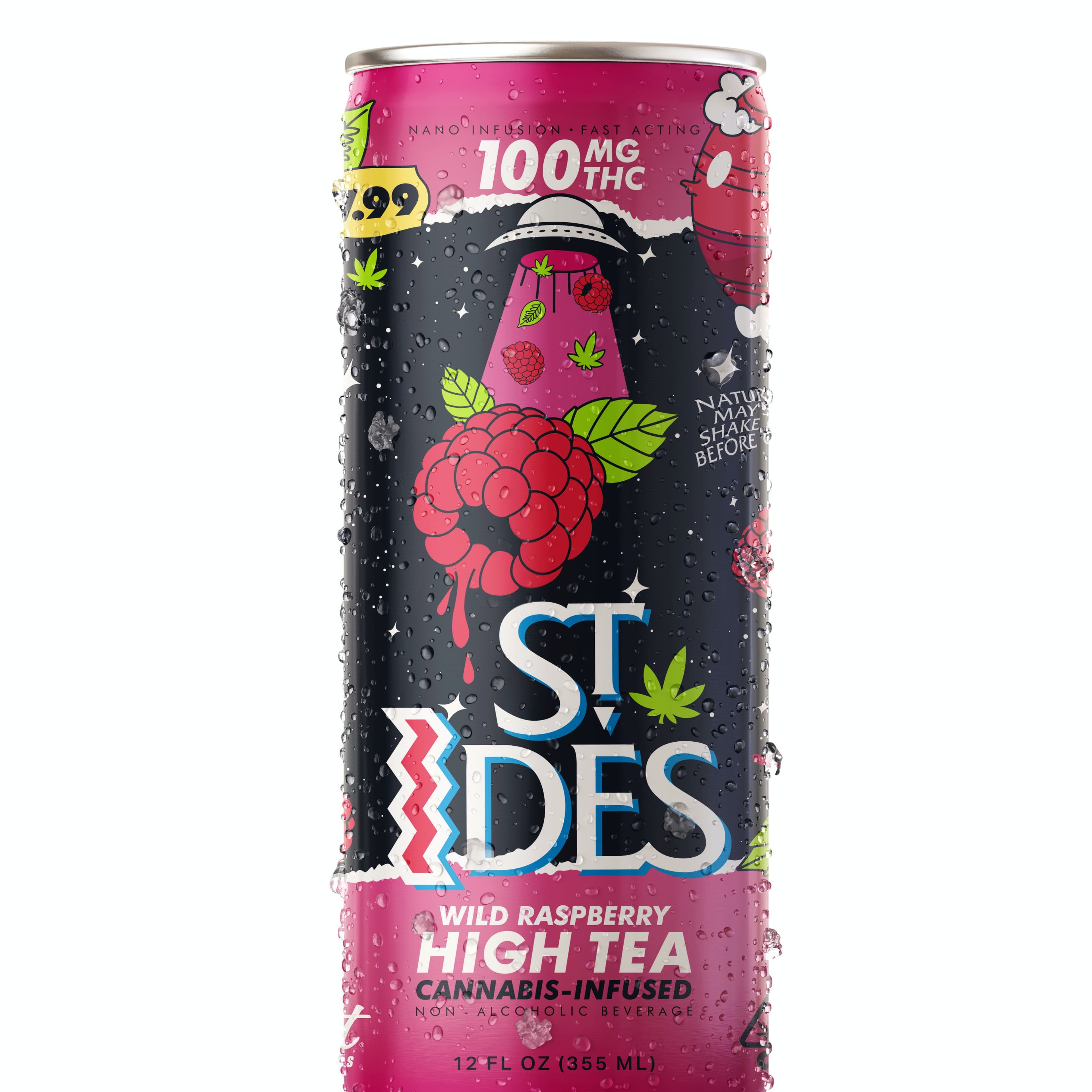 WILD RASPBERRY 12OZ HIGH TEA 100MG - St. Ides - - $6 - Drinks