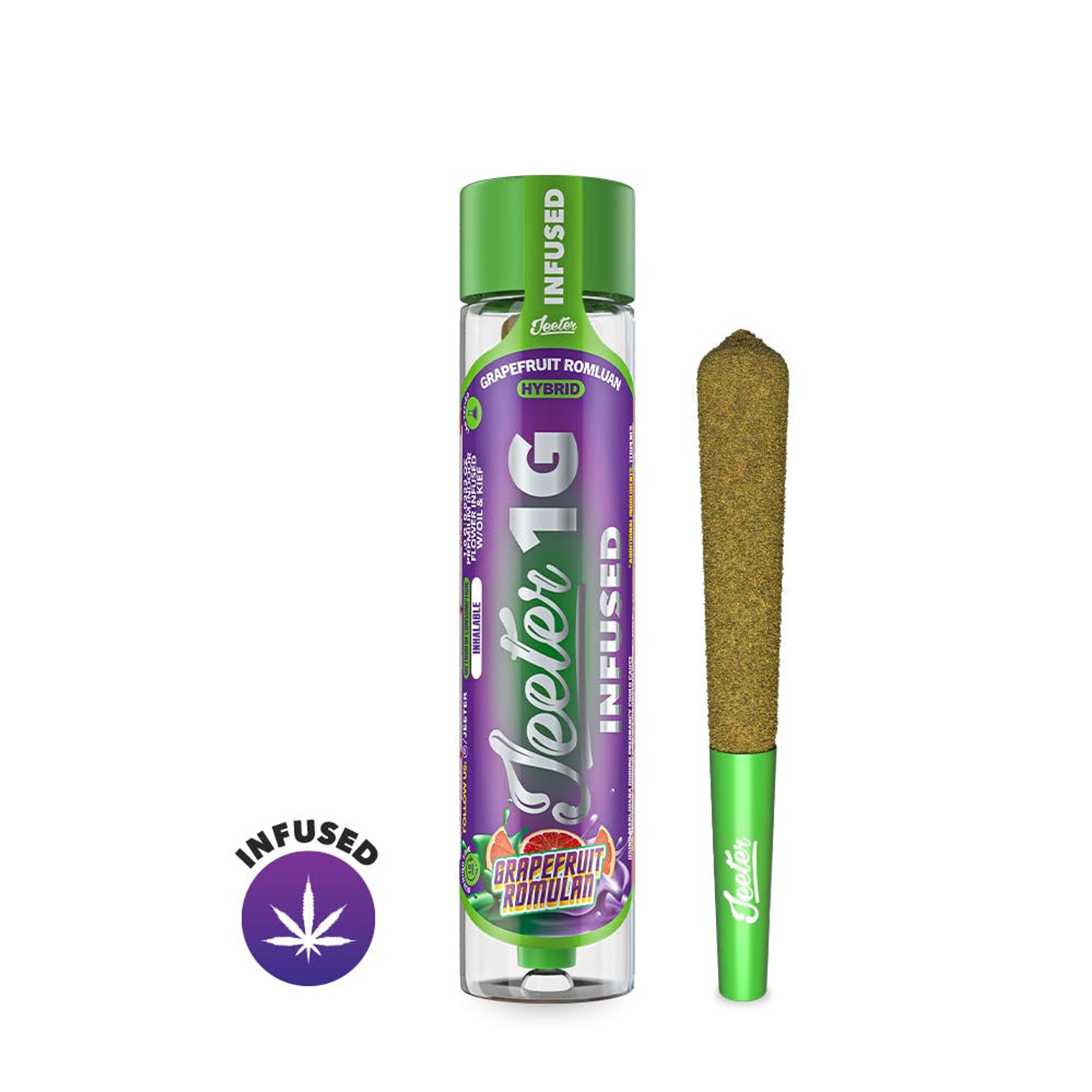 Grapefruit Romulan - 1G Pre Roll *SPECIAL PRICING* *B2G1 EVERYDAY PLUS 10% OFF* - Jeeter - Grapefruit Romulan (H) - $14 - Pre-Rolls