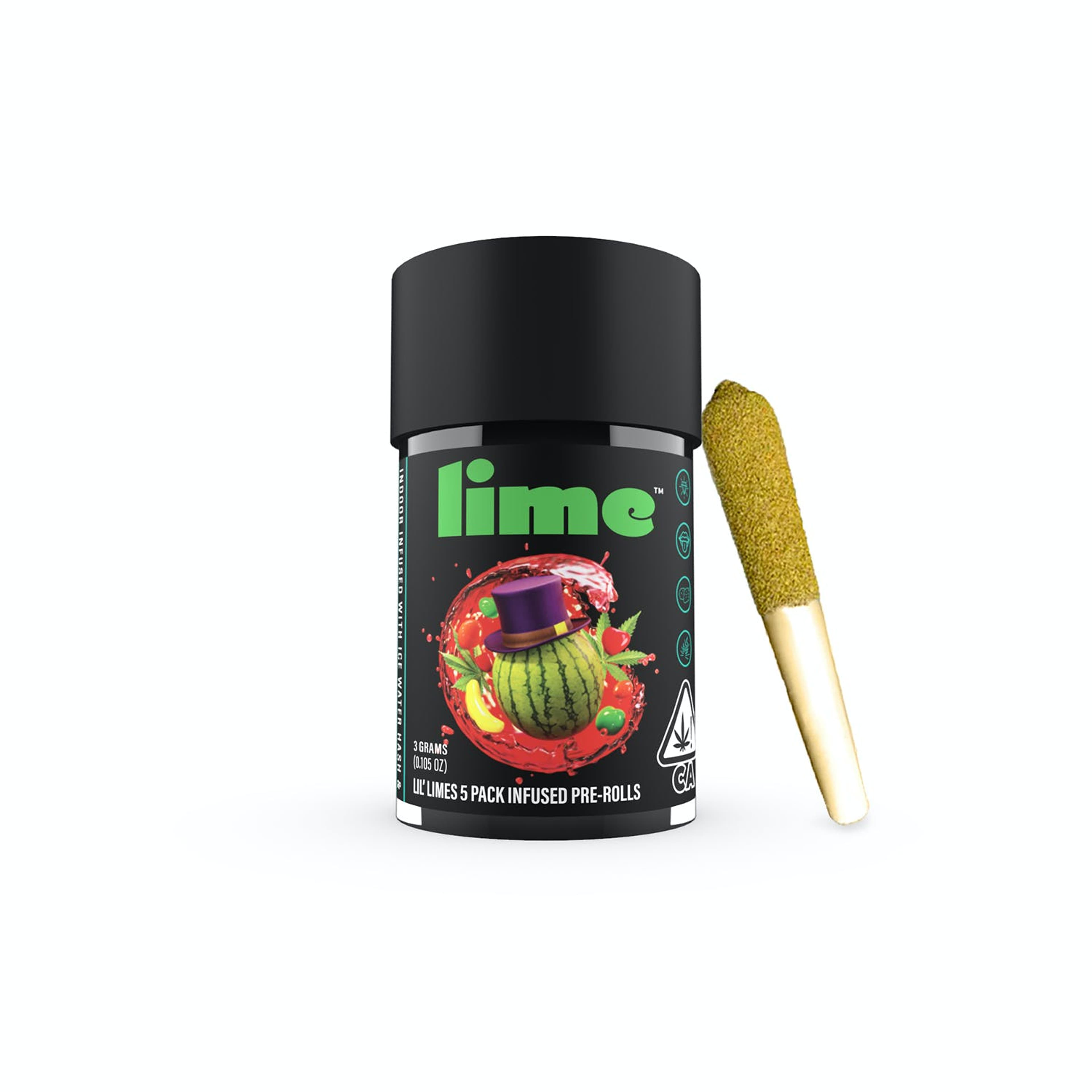 Watermelon Runtz - Lil' Limes 5pk Pre Rolls *B2G1 EVERYDAY* - Lime - Watermelon Runtz (H) - $29 - Pre-Rolls