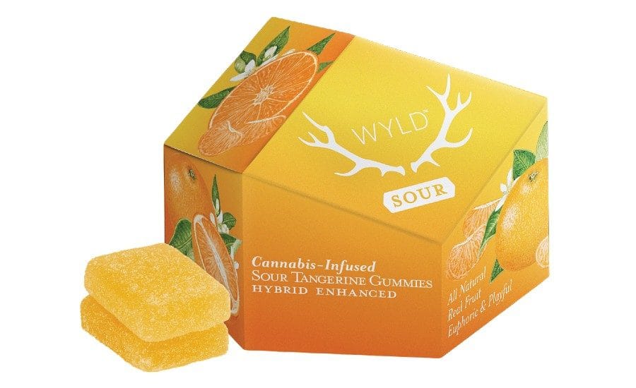 SOUR Tangerine Hybrid Gummies THC 100mg - Wyld -  - $17.05 - Edibles