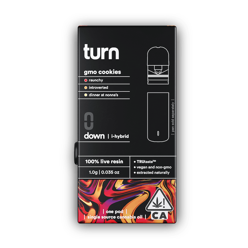 GMO Cookies (I/H) - Live Resin Pod 1g - Turn - GMO Cookies (I/H) - $37 - Cartridges