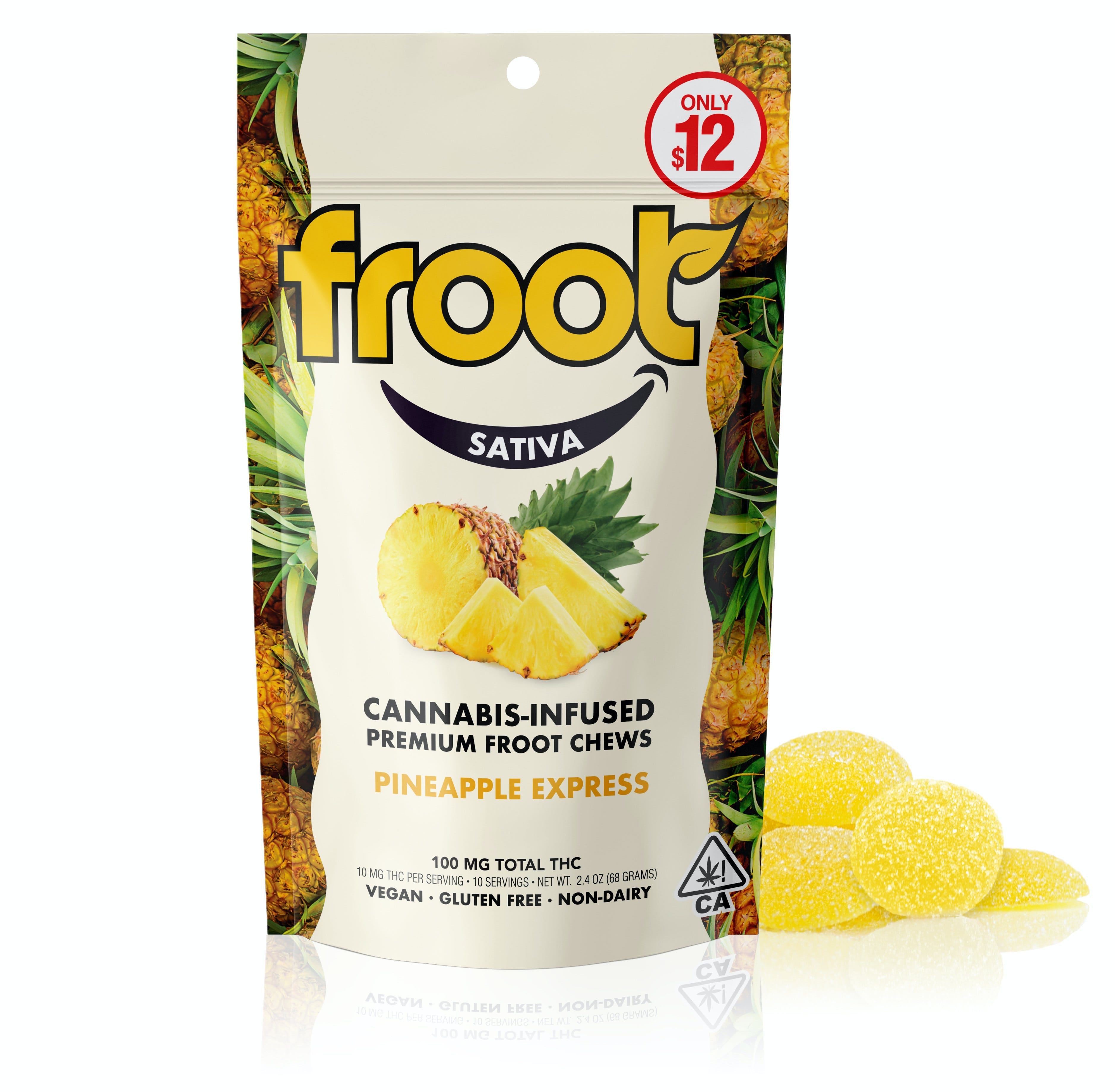 Pineapple Express Gummies 100mg (10pk) - Froot -  - $10 - Edibles