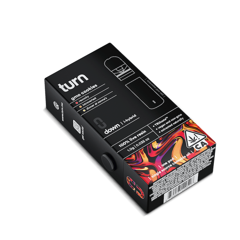 GMO Cookies (I/H) - Live Resin Pod 1g - Turn - GMO Cookies (I/H) - $37 - Cartridges