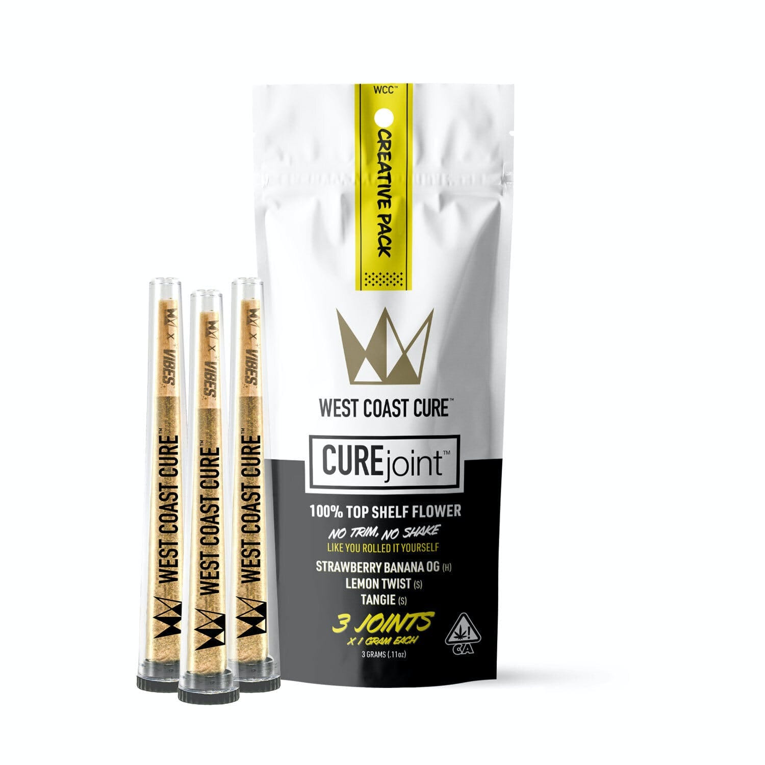 The Creative Pack (S/H) Cure Joints - 3pk - West Coast Cure - The Creative Pack - $18.40 - Pre-Rolls