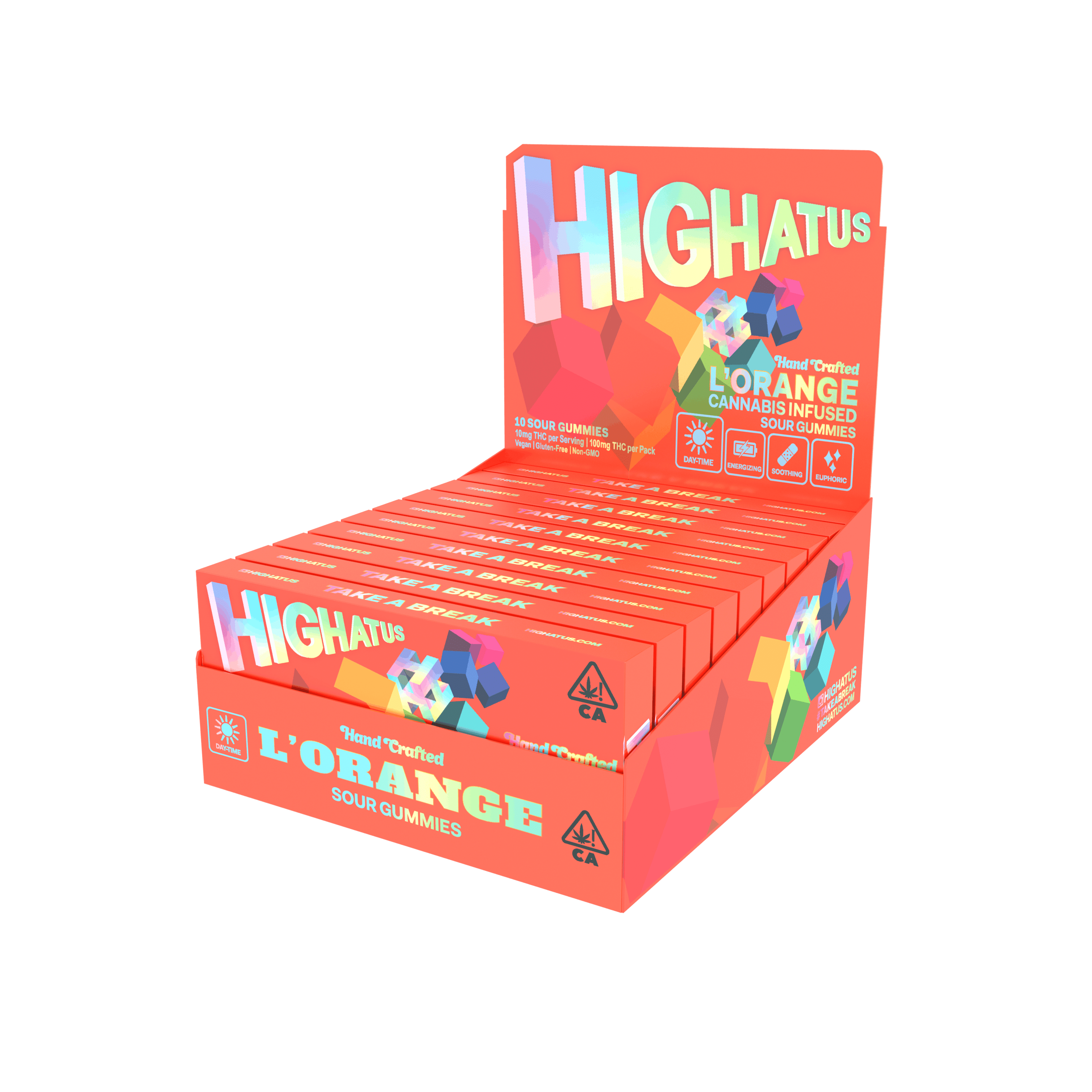 L'Orange | Sour Gummies by Highatus - 100mg - Highatus by CBX - - $15 - Edibles