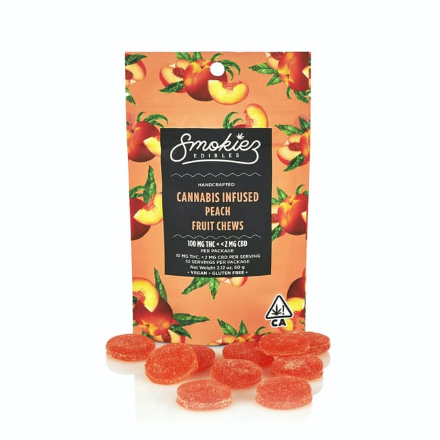 100mg Peach Fruit Chews