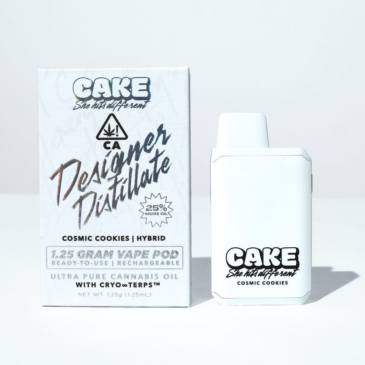 CAKE Designer Distillate | 1.25g - Cosmic Cookies - AIO - Hybrid - CAKE she hits different -  - $22.75 - All-In-Ones
