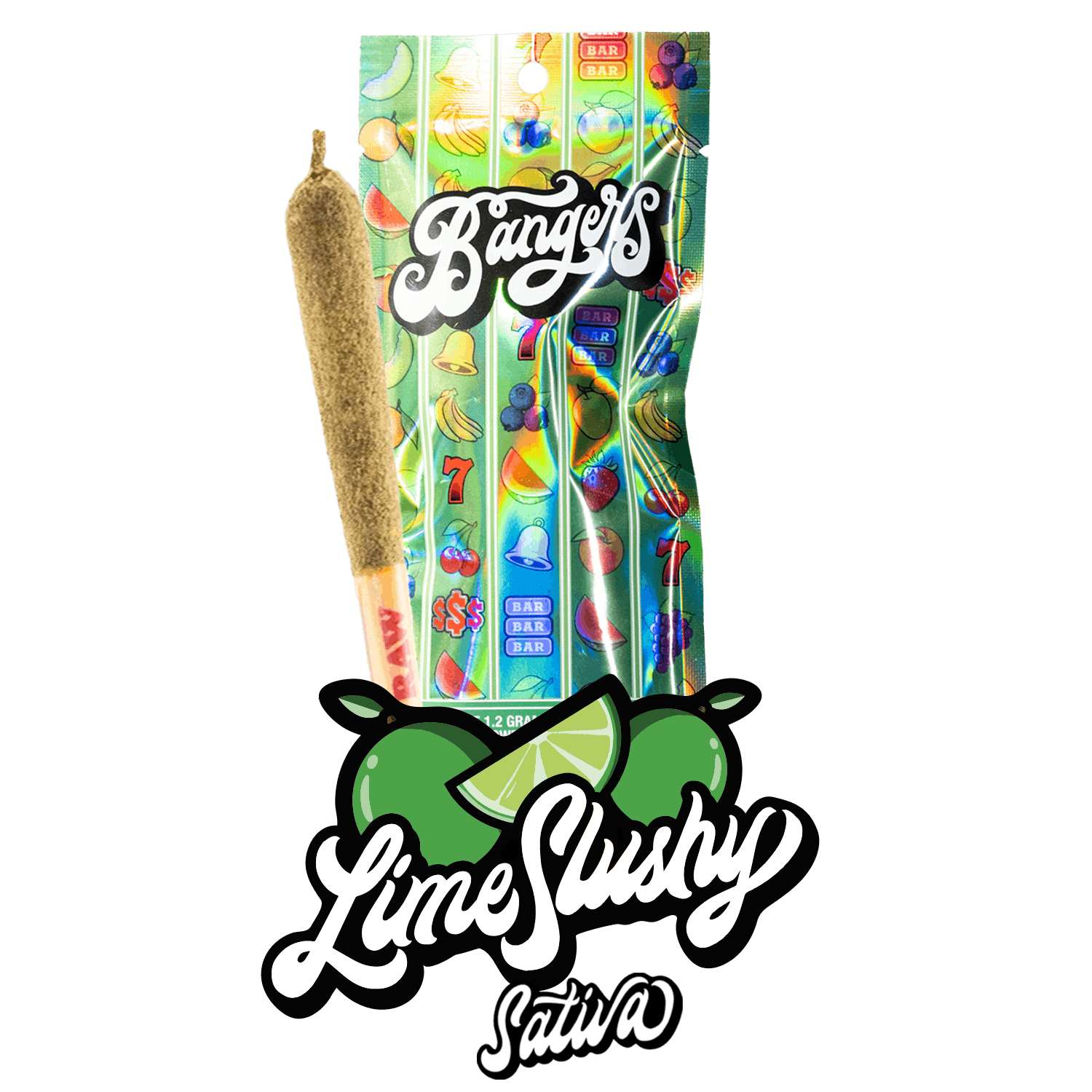 Lime Slushy - (1) 1.2 gram Pre roll - Bangers -  - $9.75 - Flowers