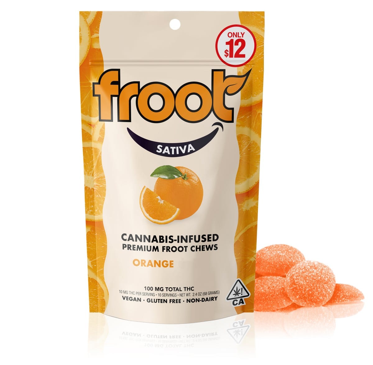 Orange Tangie Sativa 100mg Gummies - Froot - 100mg Sativa Gummies - $12 - Gummies