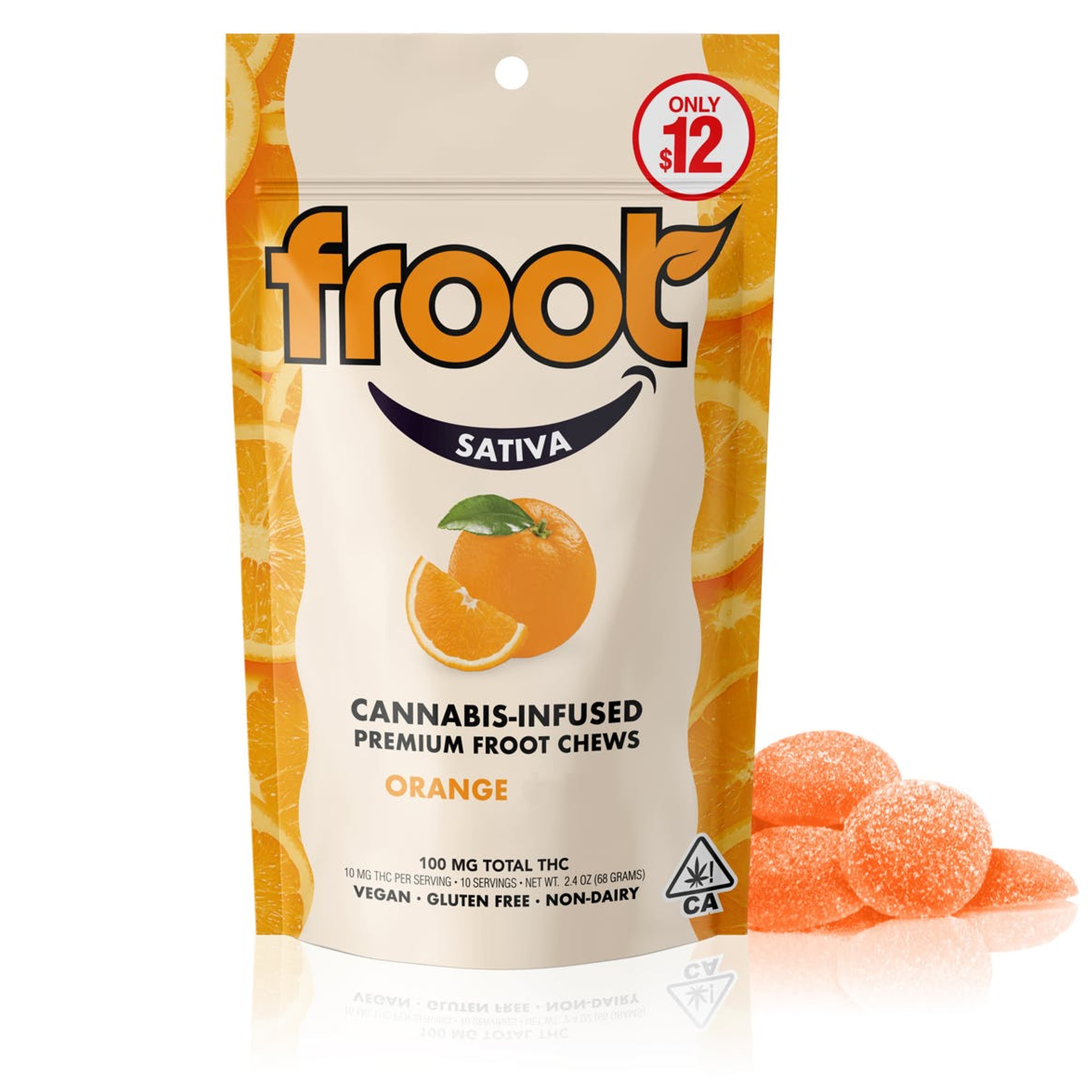 Orange Tangie Sativa 100mg Gummies - Froot - 100mg Sativa Gummies - $12 - Gummies