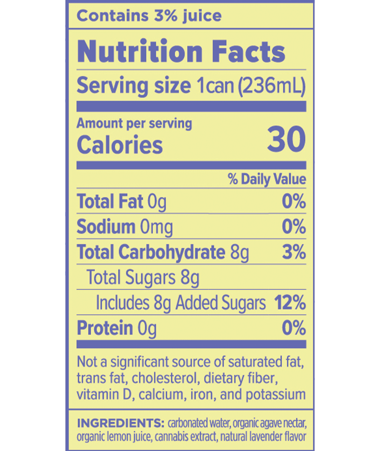 Lemon Lavender (6pk) - 12mg THC/24mg CBD Total - CANN Drinks - null - $24 - Beverages/Drinks