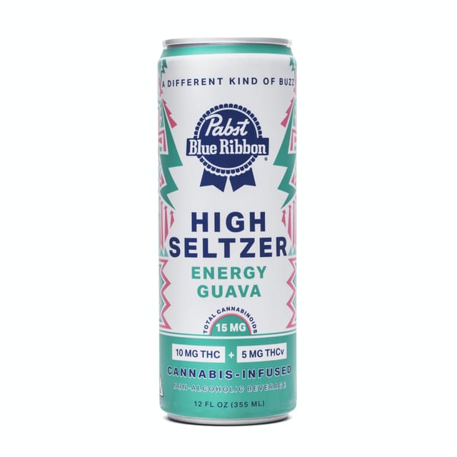 Pabst — Daytime Guava Seltzer + THCv Single Can 12 Oz.