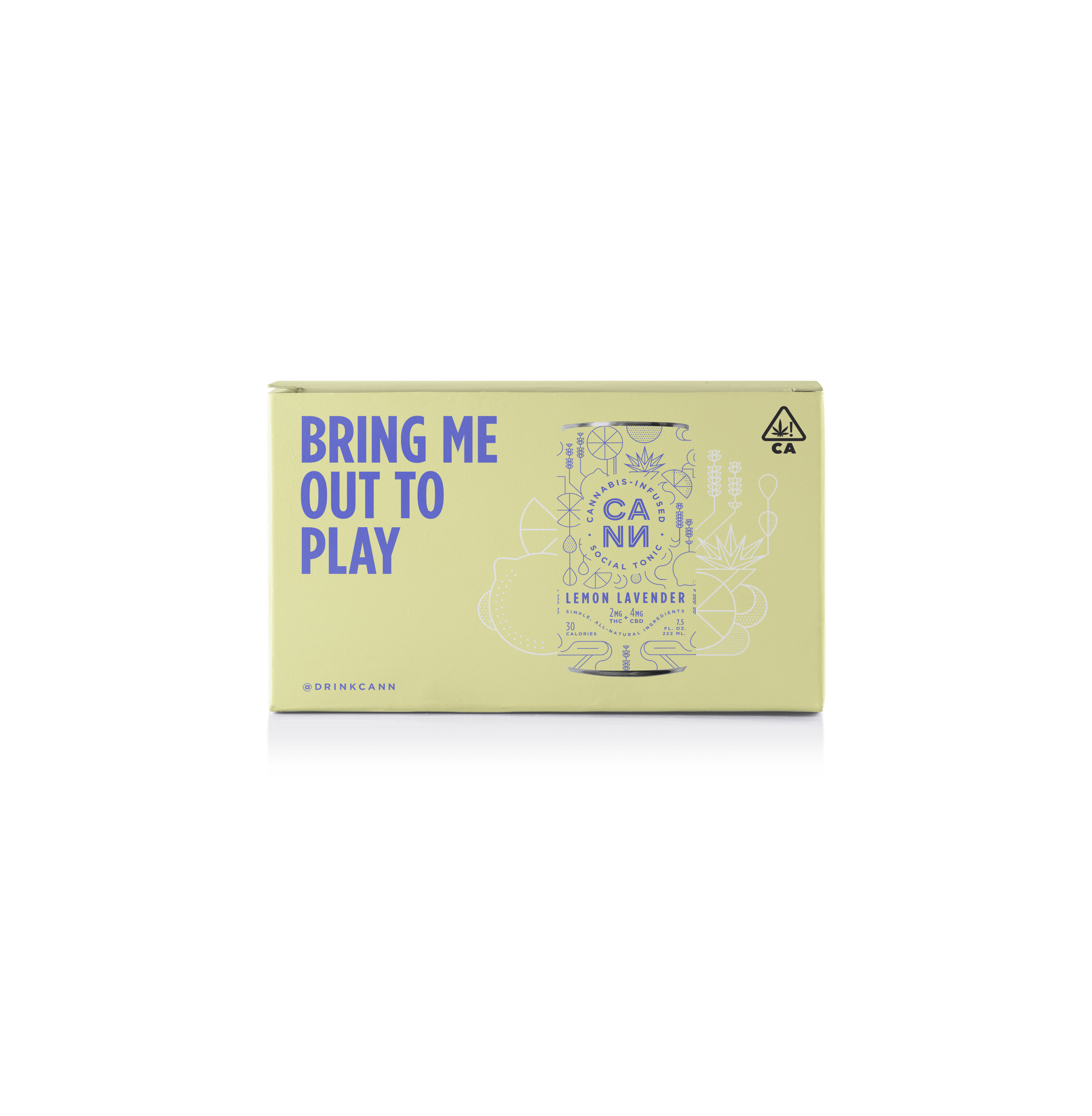 Lemon Lavender (6pk) - 12mg THC/24mg CBD Total - CANN Drinks - null - $24 - Beverages/Drinks