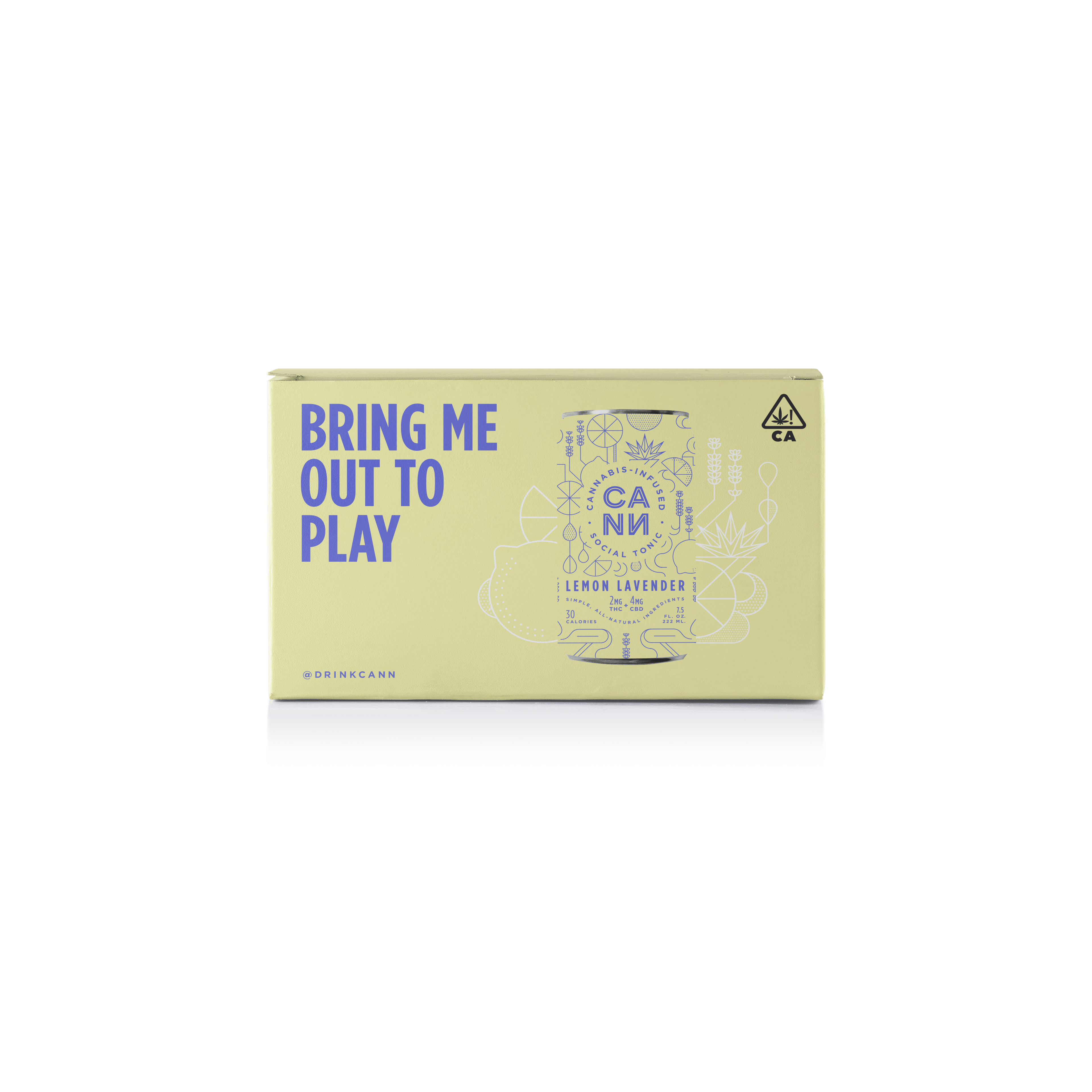 Lemon Lavender (6pk) - 12mg THC/24mg CBD Total - CANN Drinks - null - $24 - Beverages/Drinks