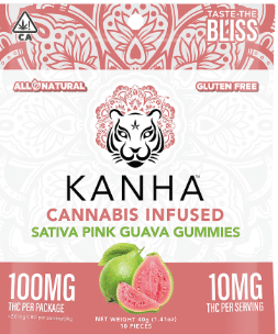 Classic: Pink Guava 100MG Gummies - Kanha -  - $11.55 - Edible