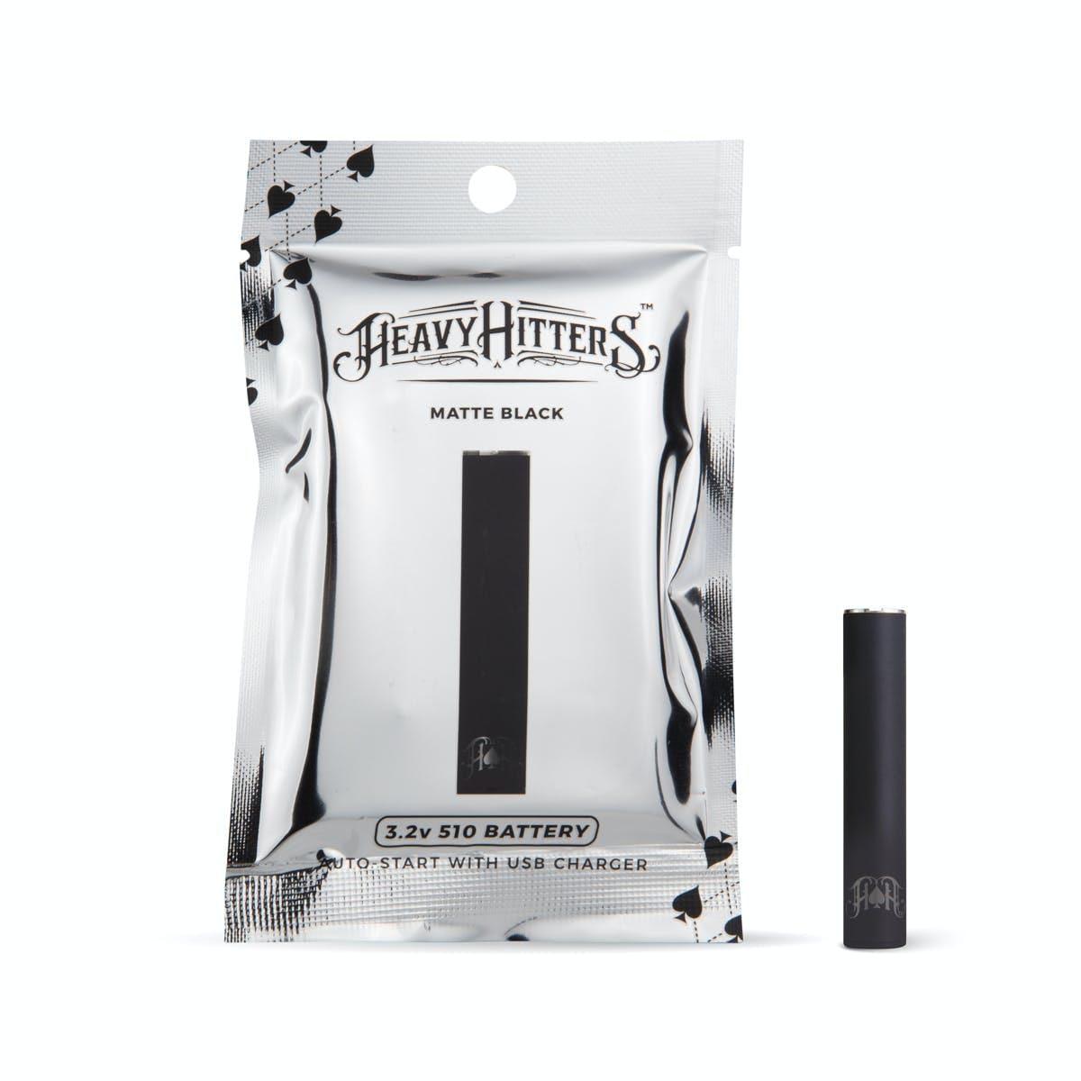 Matte Black 3.2v Auto Start Battery & Charger - Heavy Hitters - null - $15 - Paraphernalia