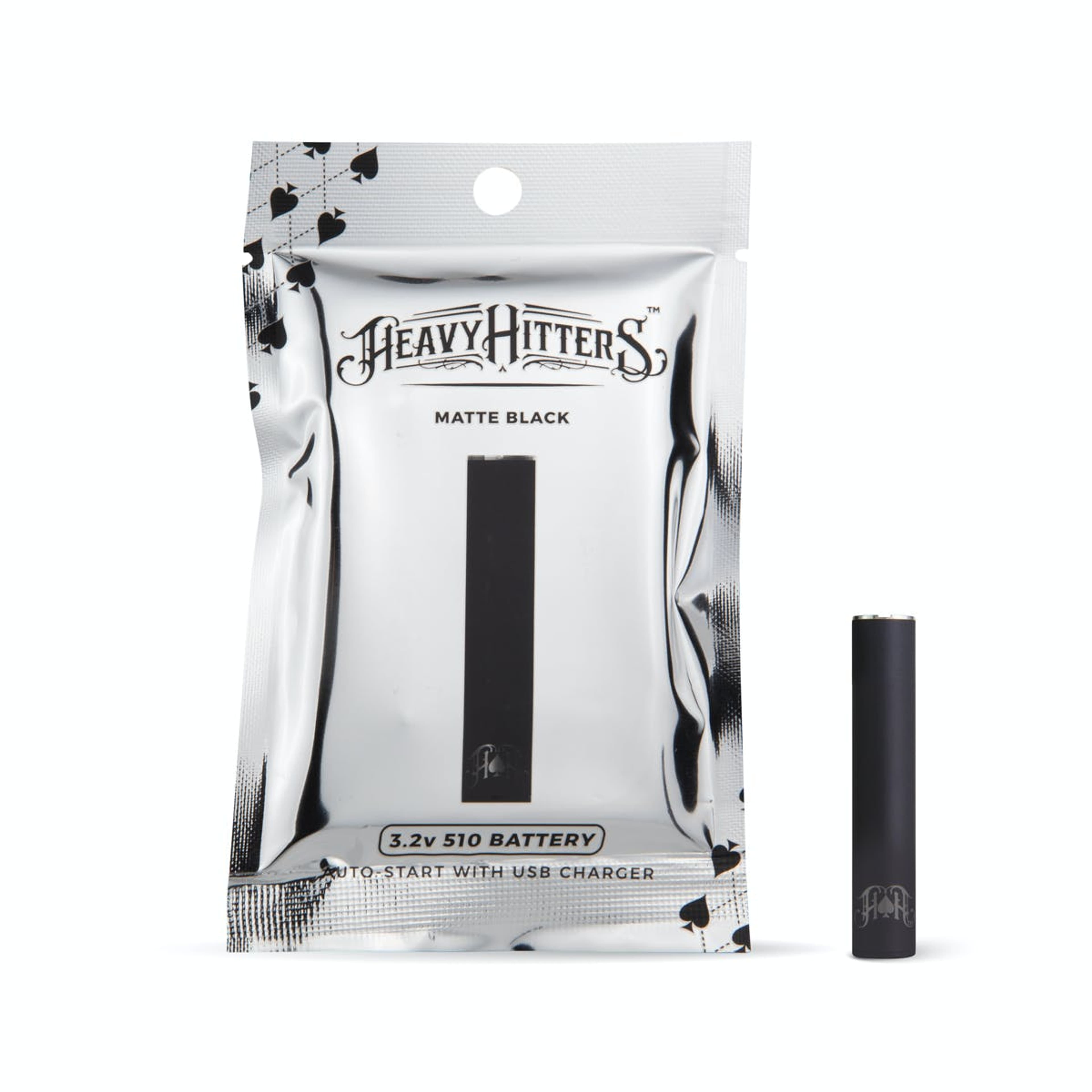 Matte Black 3.2v Auto Start Battery & Charger - Heavy Hitters - null - $15 - Paraphernalia