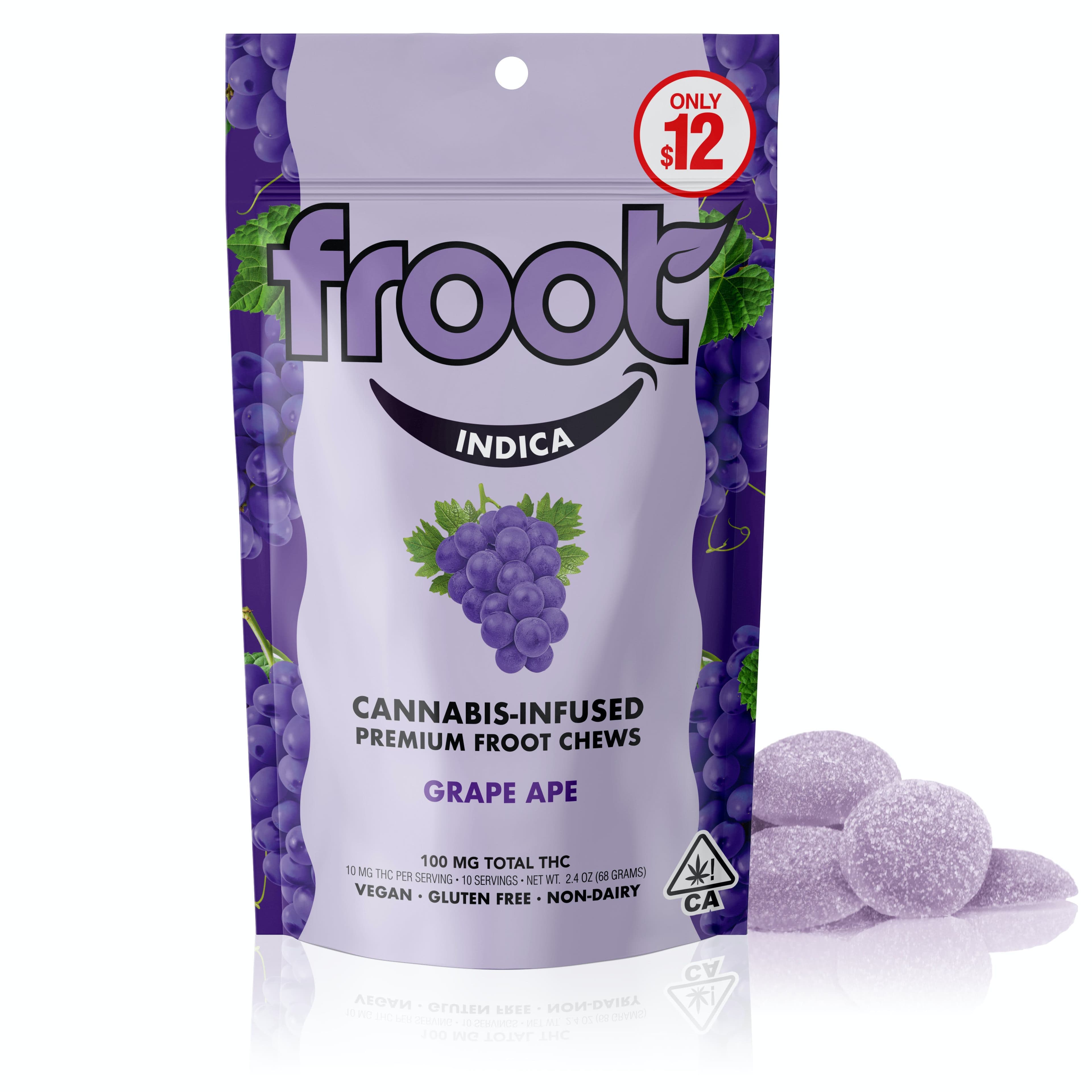 Froot Grape Ape Gummies - 100mg - Froot - - $14 - Edibles