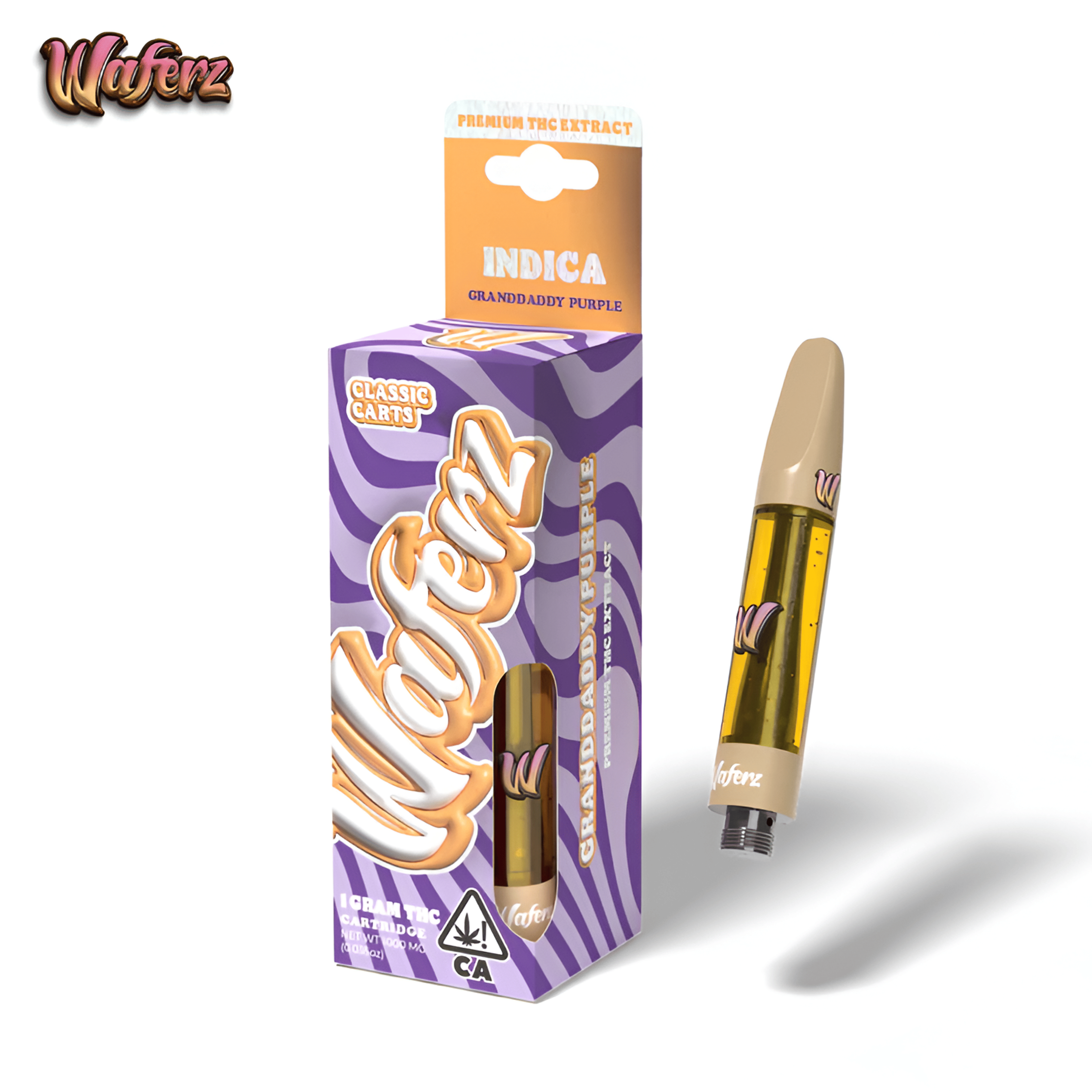 Waferz - Granddaddy Purple - Classic Cartridge - 1g - Waferz - Grand Daddy Purple - $19.99 - Vapes