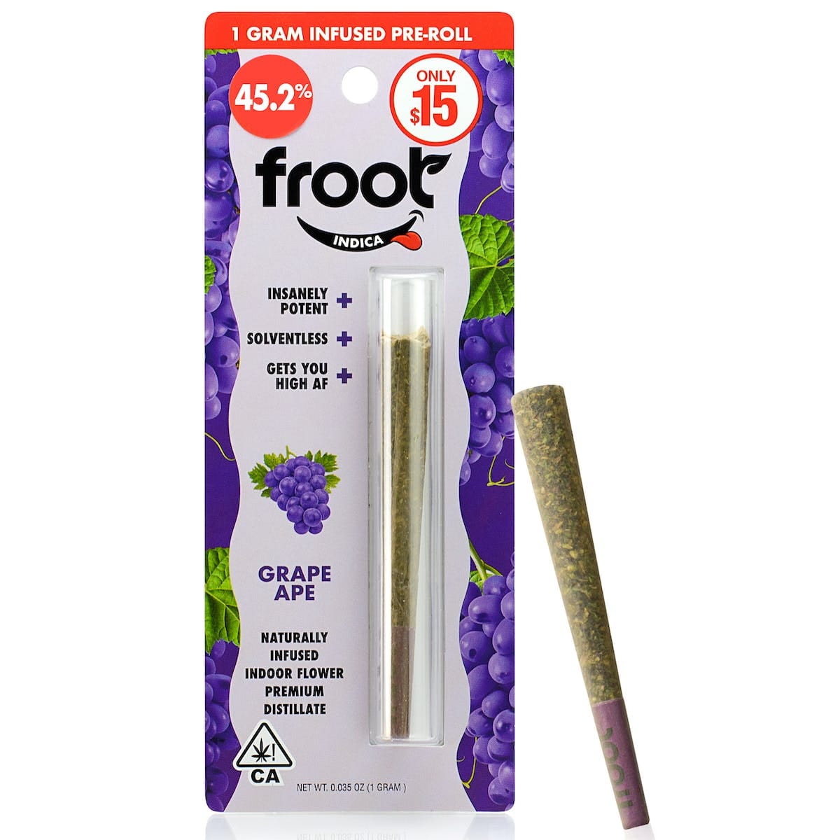 Grape Ape Preroll 1g - Froot -  - $12.50 - Pre-Rolls
