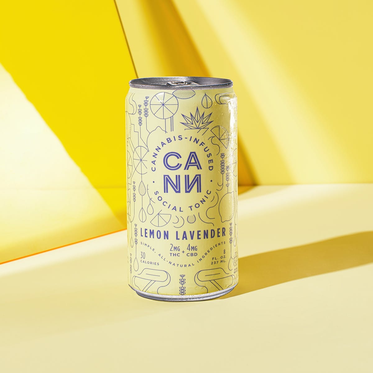 Lemon Lavender (6pk) - 12mg THC/24mg CBD Total - CANN Drinks - null - $24 - Beverages/Drinks