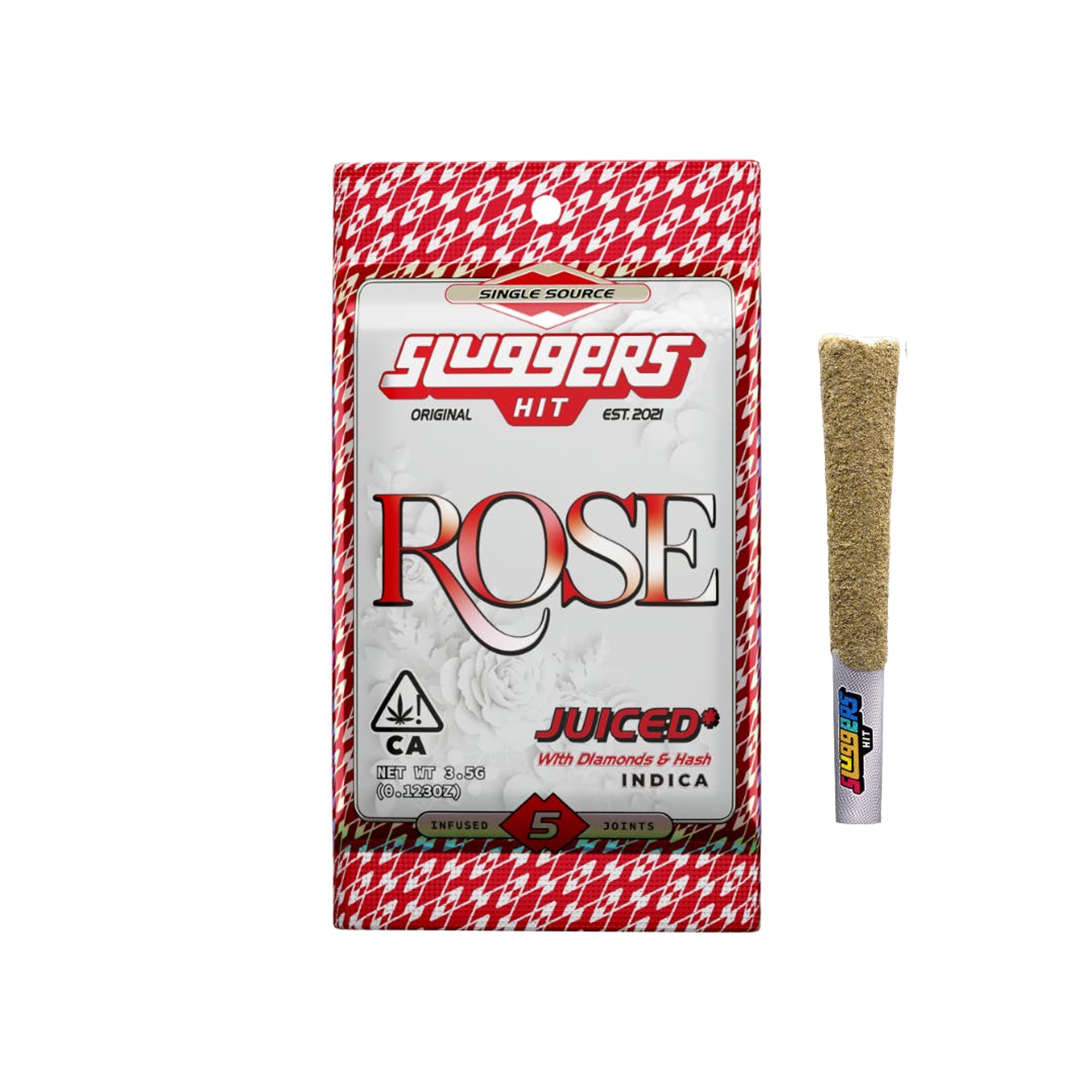 Rosé - Slugger - 5pk Infused Pre Rolls - Sluggers - Rose (I) - $40 - Pre-Rolls