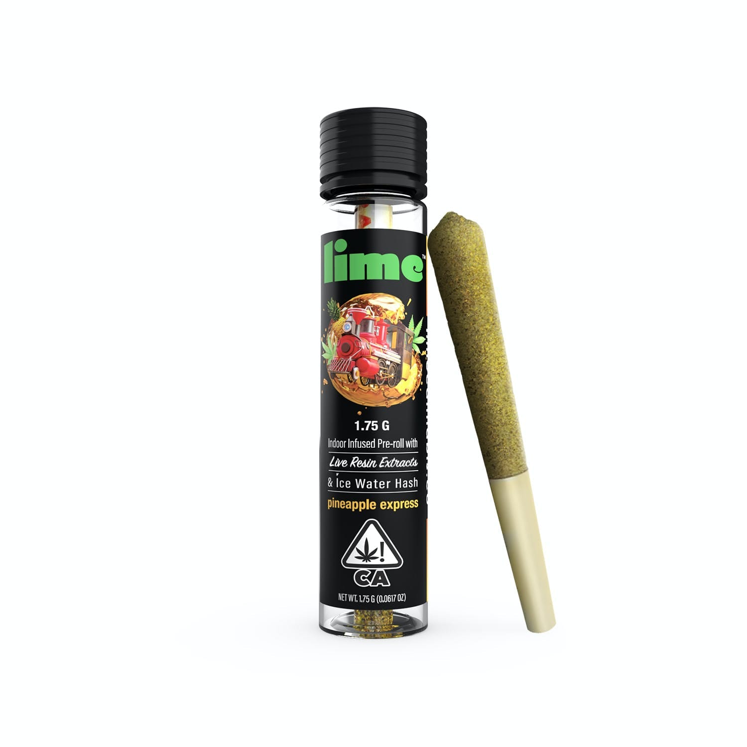 1.75g (Sativa Infused Pre Roll) | Pineapple Express - Lime - Pineapple Express 1.75g Infused Lime Preroll - $18 - Infused Flower