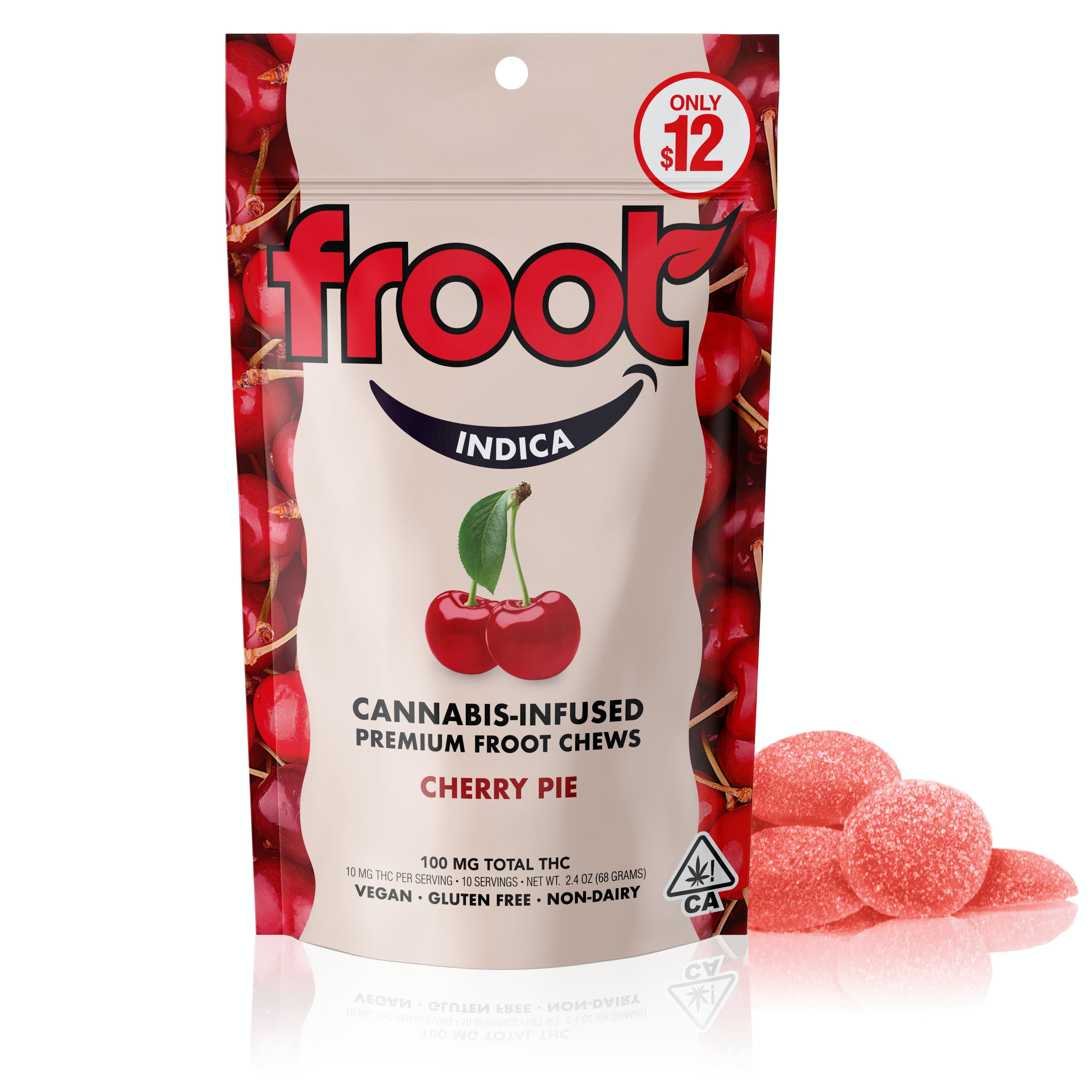 Froot Cherry Pie Gummies - 100mg - Froot - - $14 - Edibles