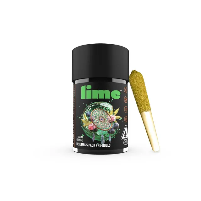 Blue Dream (.6g x 5 Mini Pre Rolls) Live Resin & Hash Infused Lil' Limes