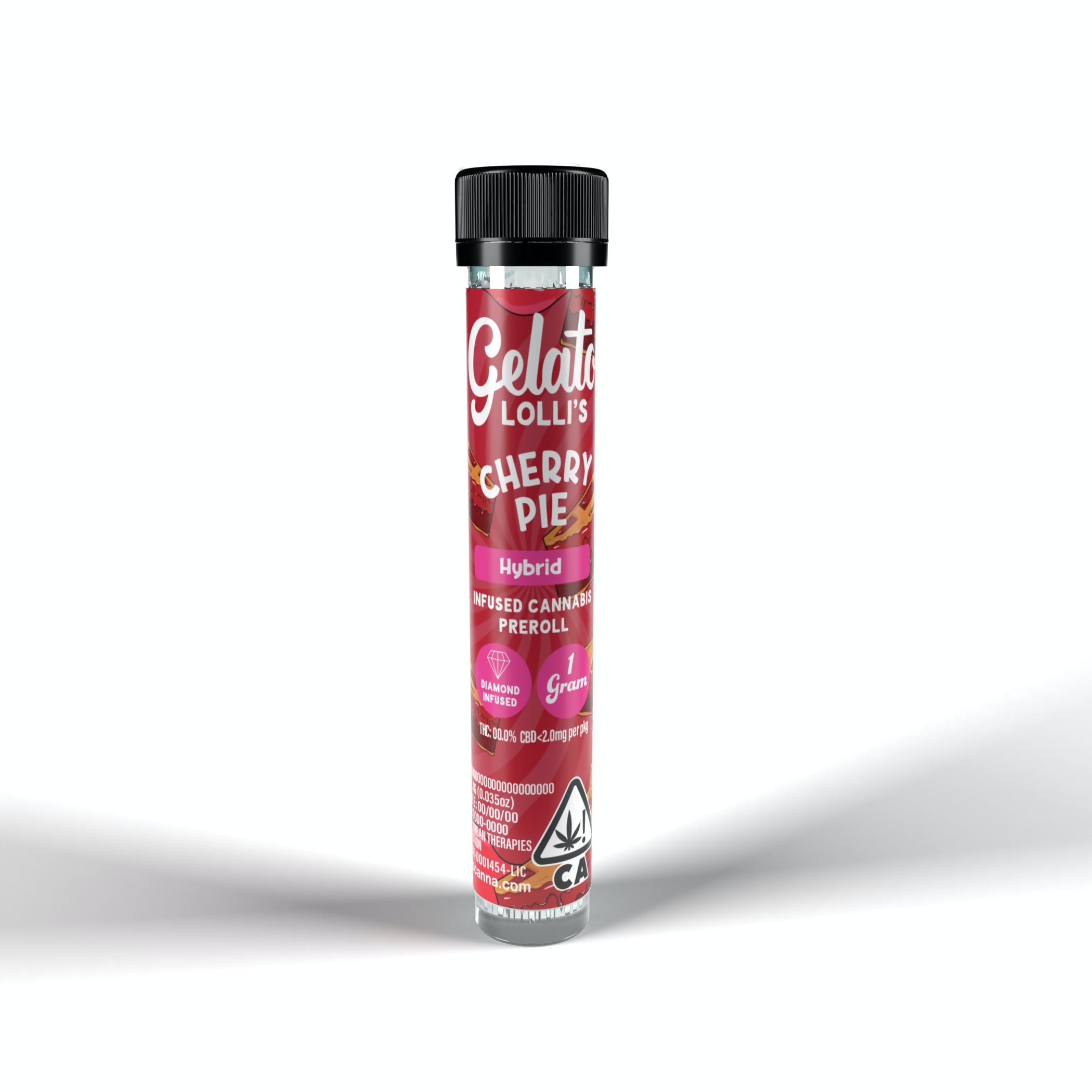 Gelato Lolli's | 1.2g - Cherry Pie - Infused Pre-Roll - Hybrid - Gelato -  - $10 - Pre-Rolls