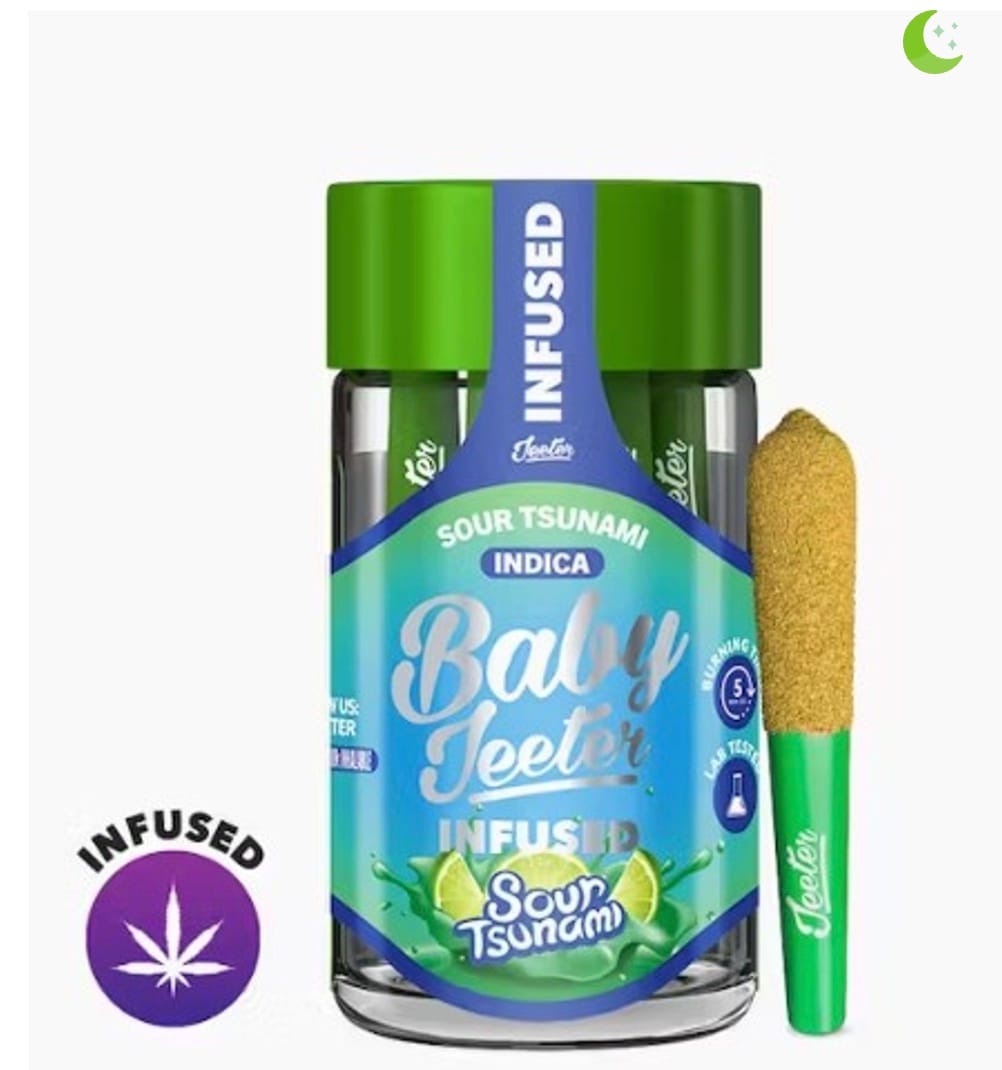 Sour Tsunami - 5pk Infused Baby Pre Rolls *SPECIAL PRICING* *B2G1 EVERYDAY PLUS 10% OFF* - Jeeter - Sour Tsunami (I) - $30 - Pre-Rolls