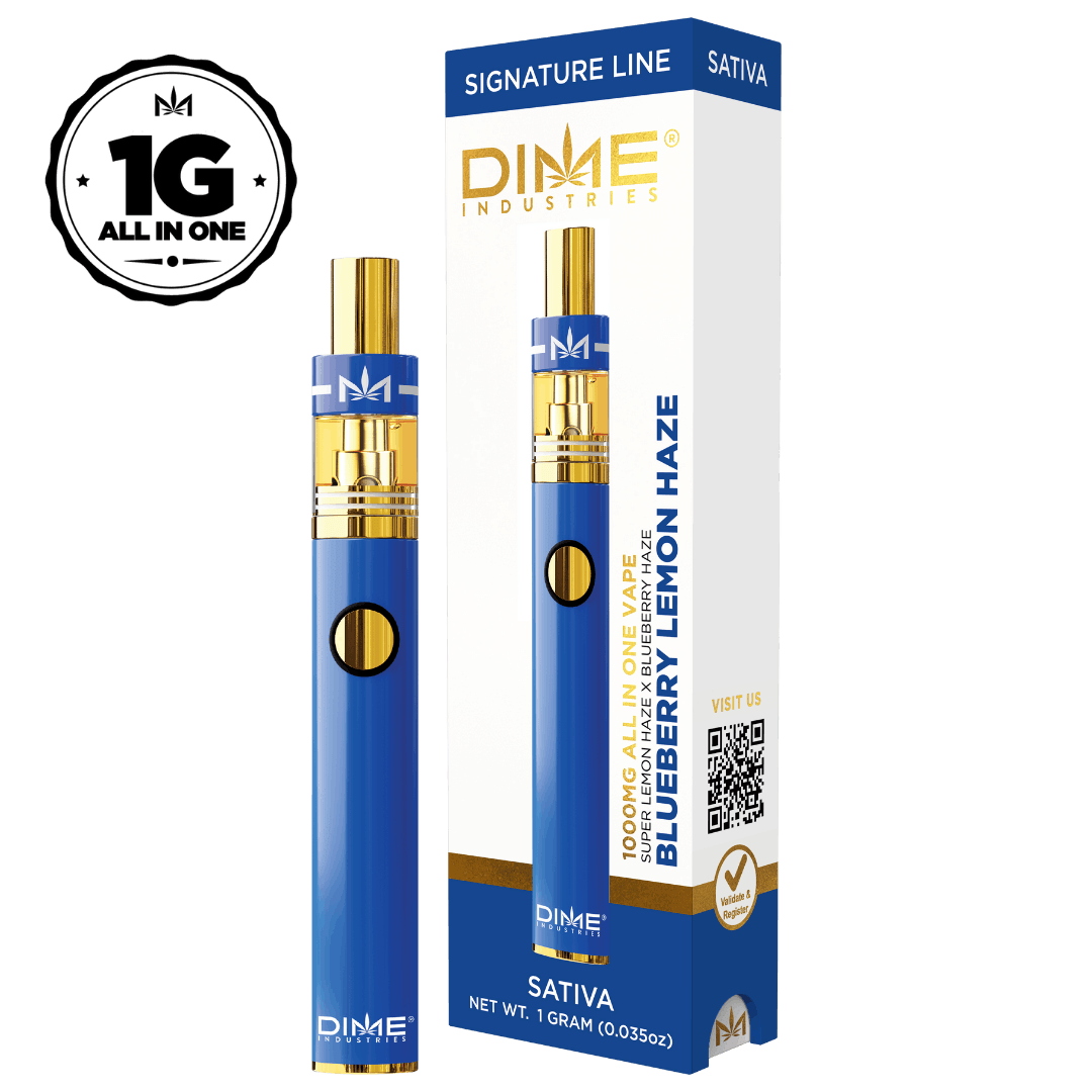 Dime Industries | 1000mg - Blueberry Lemon Haze - AIO - Sativa - Dime Industries -  - $26 - All-In-Ones