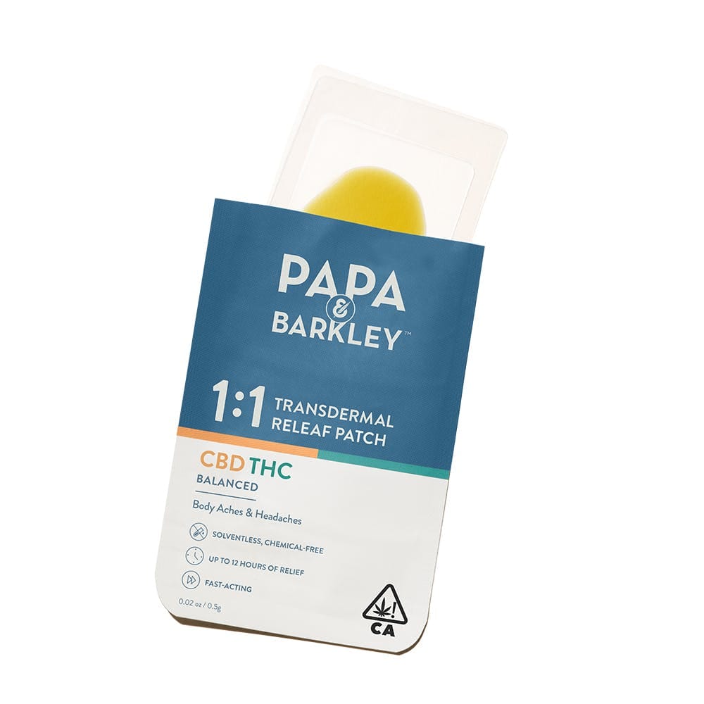 Papa & Barkley Releaf | 1:1 CBD:THC - Transdermal Patch - Balanced - Papa & Barkley -  - $18 - Topicals