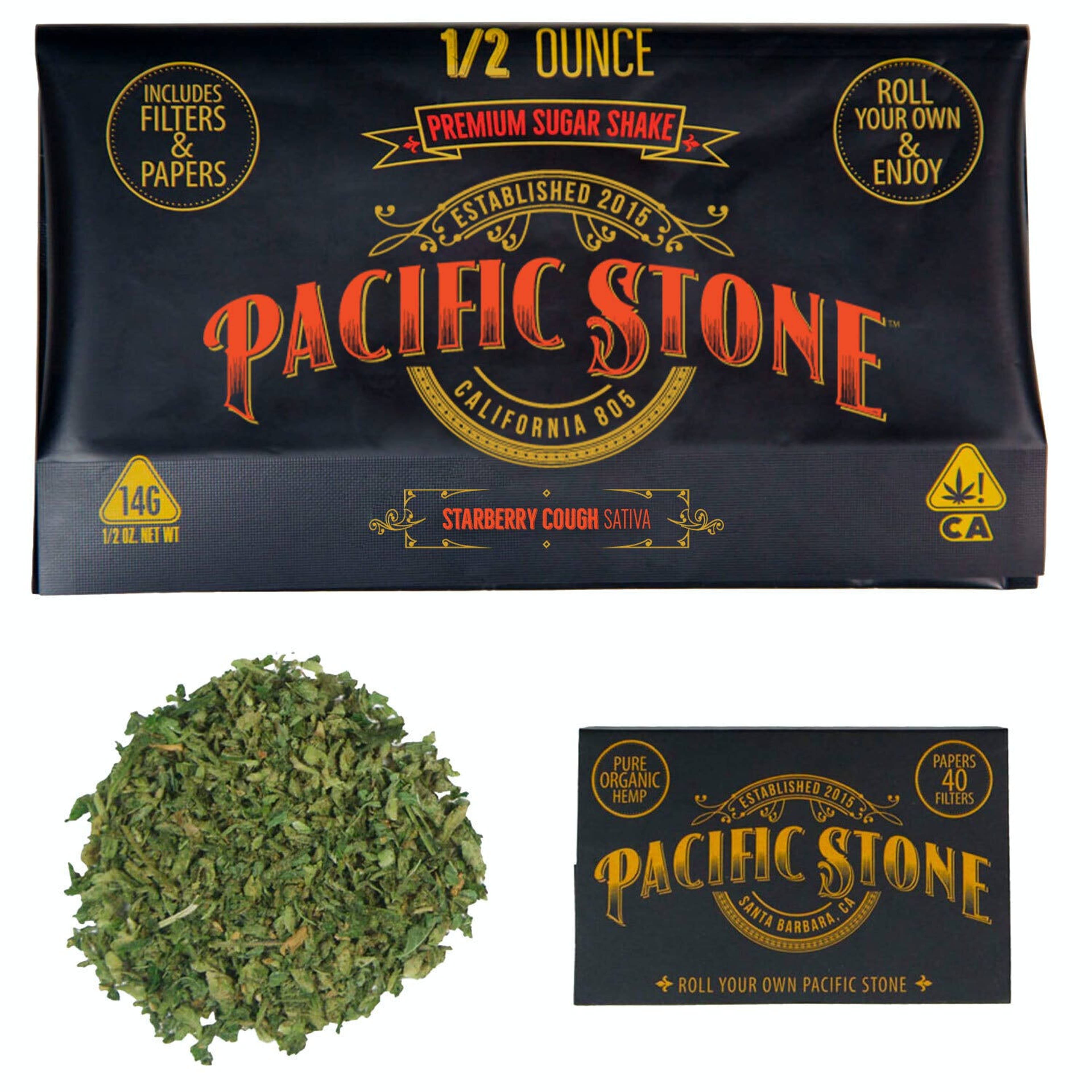 PACIFIC STONE - Starberry Cough (S) - 14g Preground - Pacific Stone - Pouch - $35 - Flower