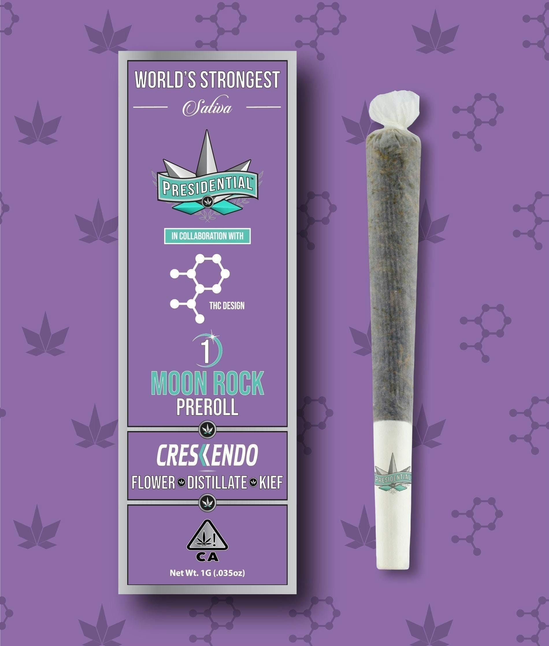 Crescendo - 1G Moon Rock Pre Roll - Presidential - Crescendo  (S) - $13 - Pre-Rolls