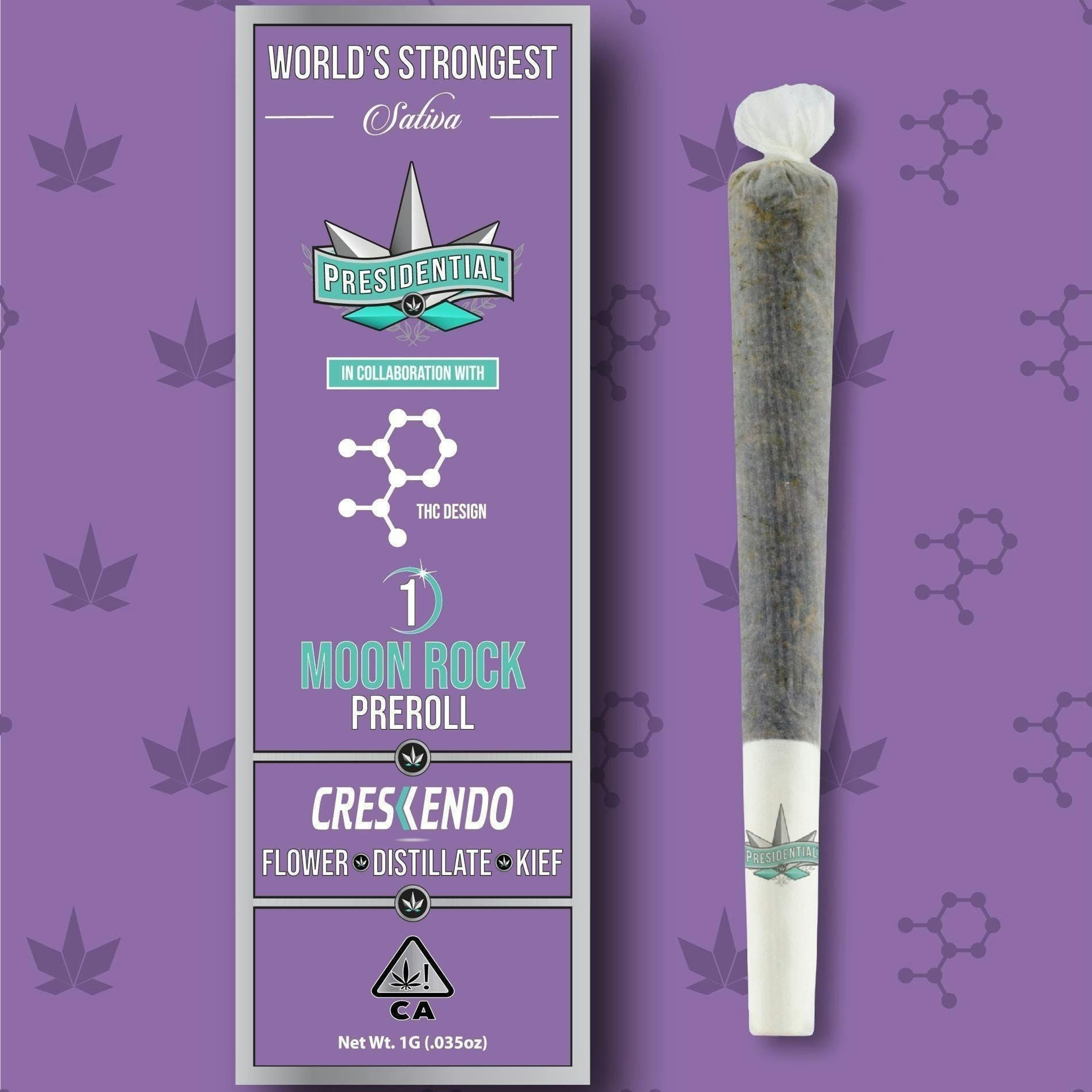 Crescendo - 1G Moon Rock Pre Roll - Presidential - Crescendo (S) - $13 - Pre-Rolls