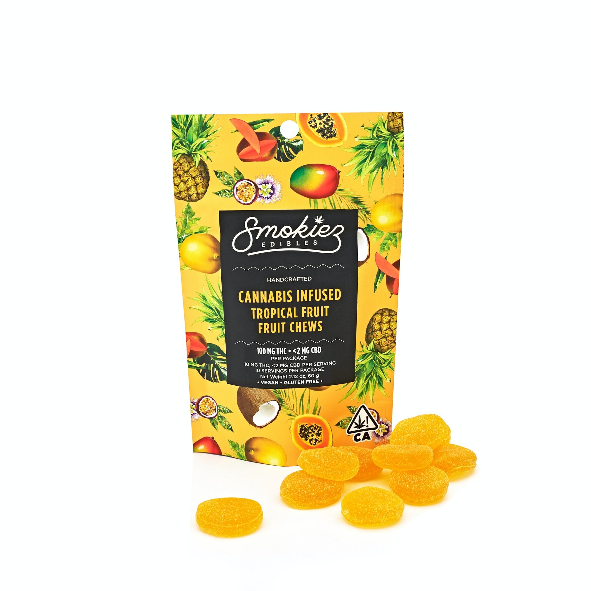 Smokiez Tropical Fruit Chews - CA - Smokiez Edibles -  - $17 - Edibles