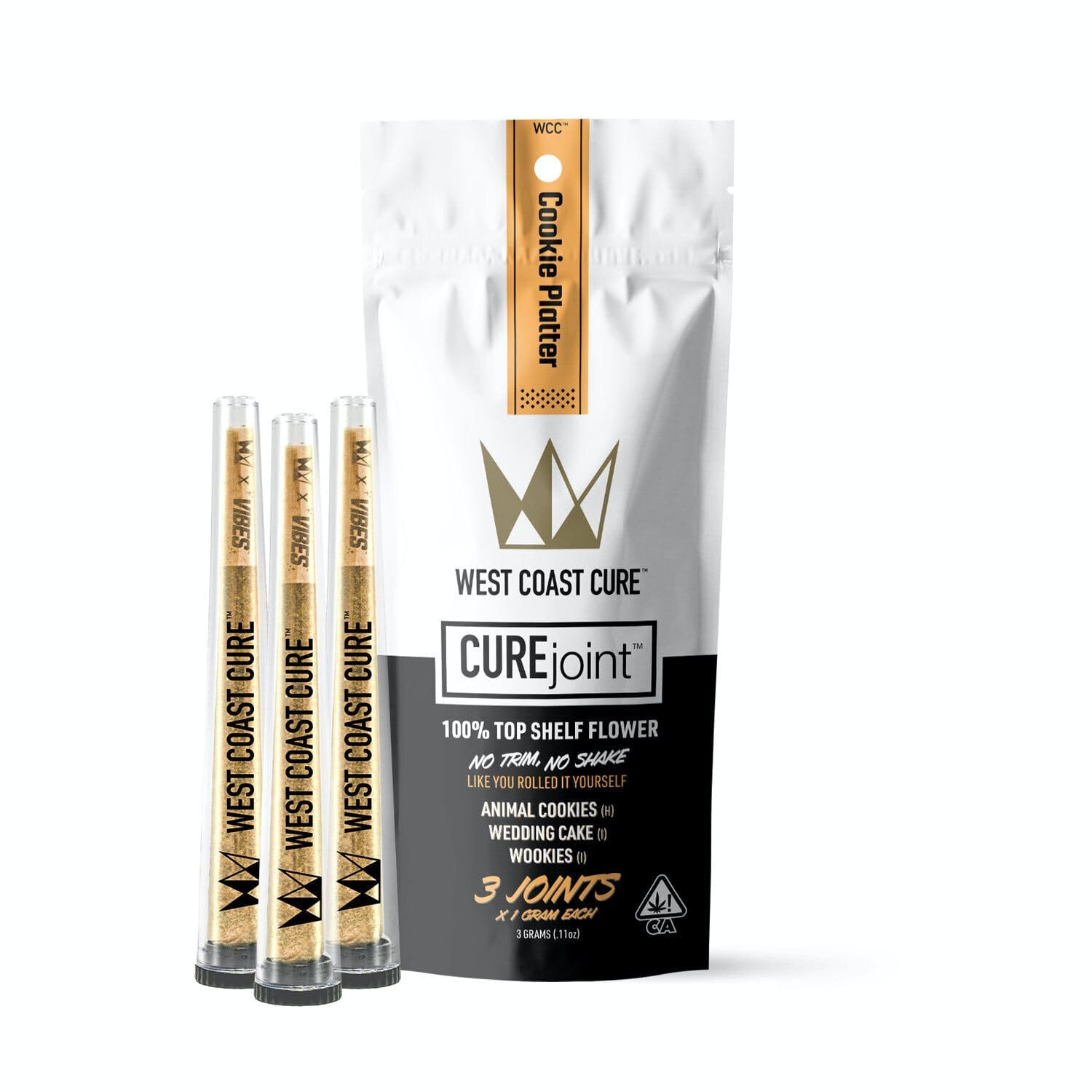 Cookie Platter Cure Joints - 3pk - West Coast Cure - Cookie Platter  3pk - $18.40 - Pre-Rolls
