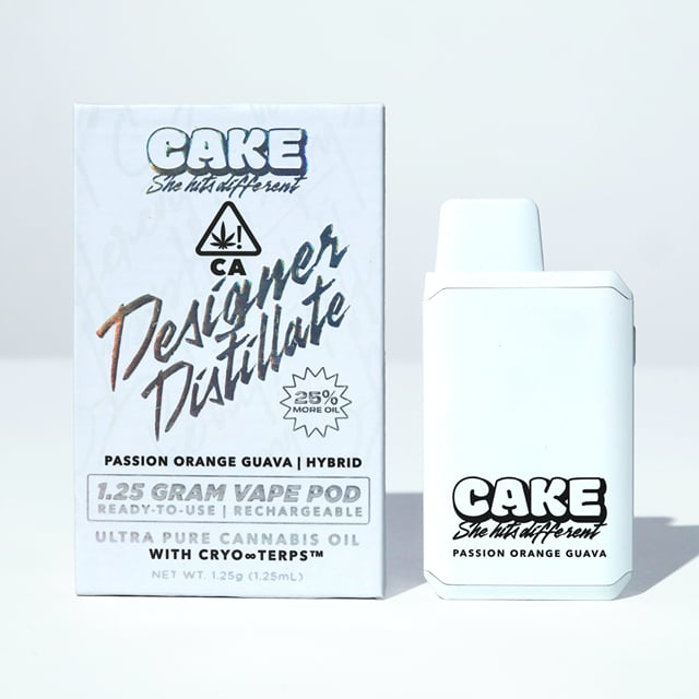 CAKE Designer Distillate | 1.25g - Passion Orange Guava - AIO - Hybrid