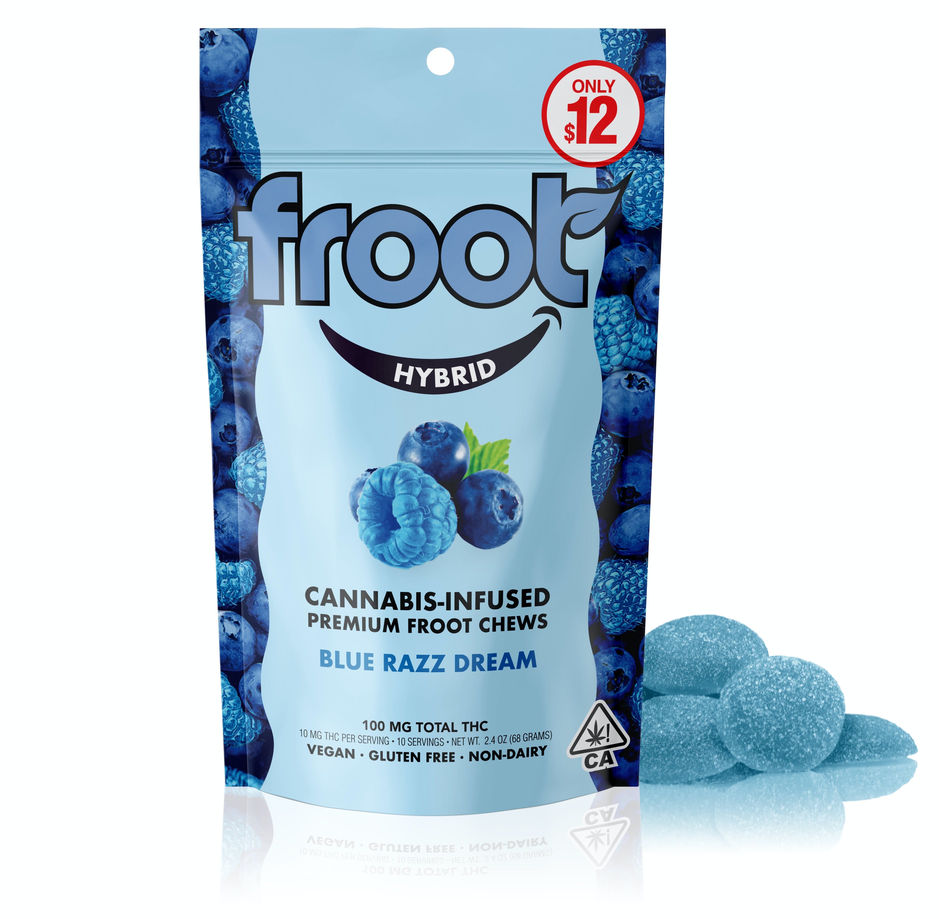 Blue Razz Dream Hybrid 100mg Gummies - Froot - 100mg Hybrid Gummies - $12 - Gummies