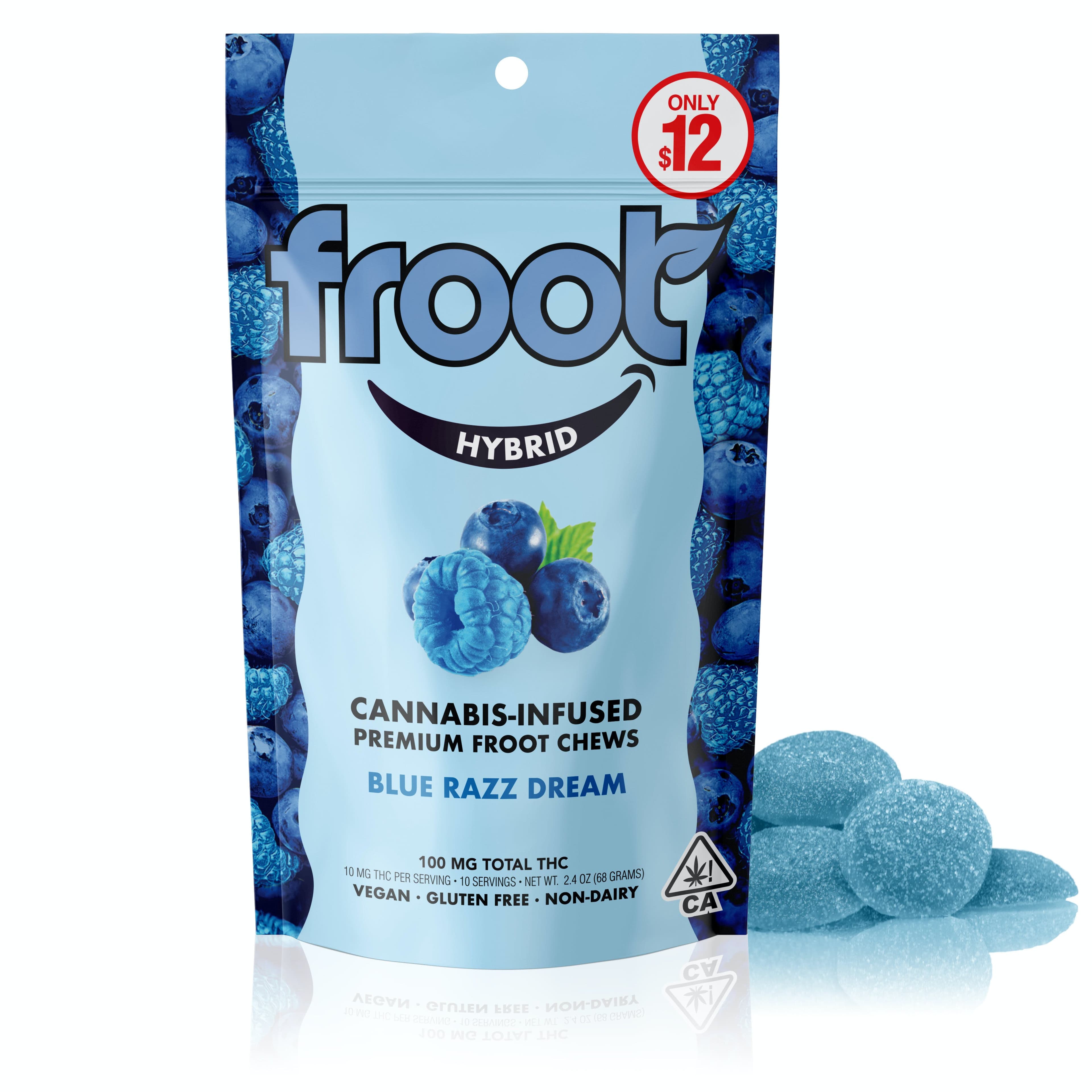 Froot Blue Razz Dream Gummies - 100mg - Froot - - $12 - Edibles