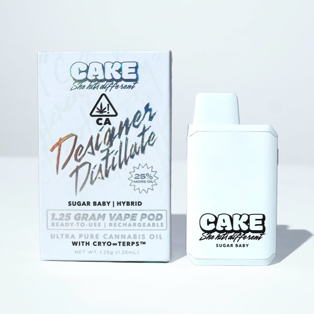 CAKE Designer Distillate | 1.25g - Sugar Baby - AIO - Hybrid