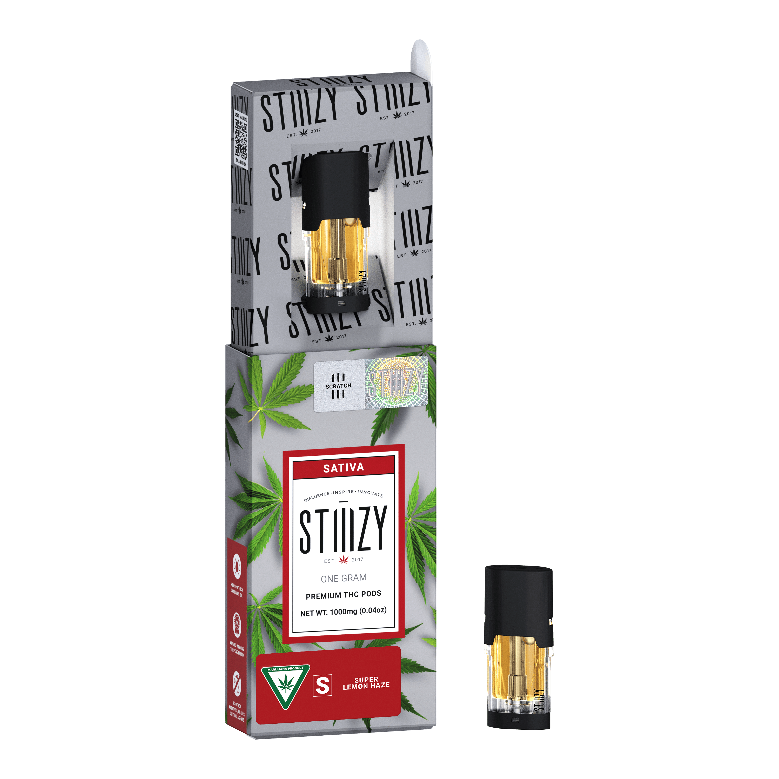 STIIIZY POD | 1g Super Lemon Haze - Sativa - STIIIZY -  - $22.50 - Vape Carts