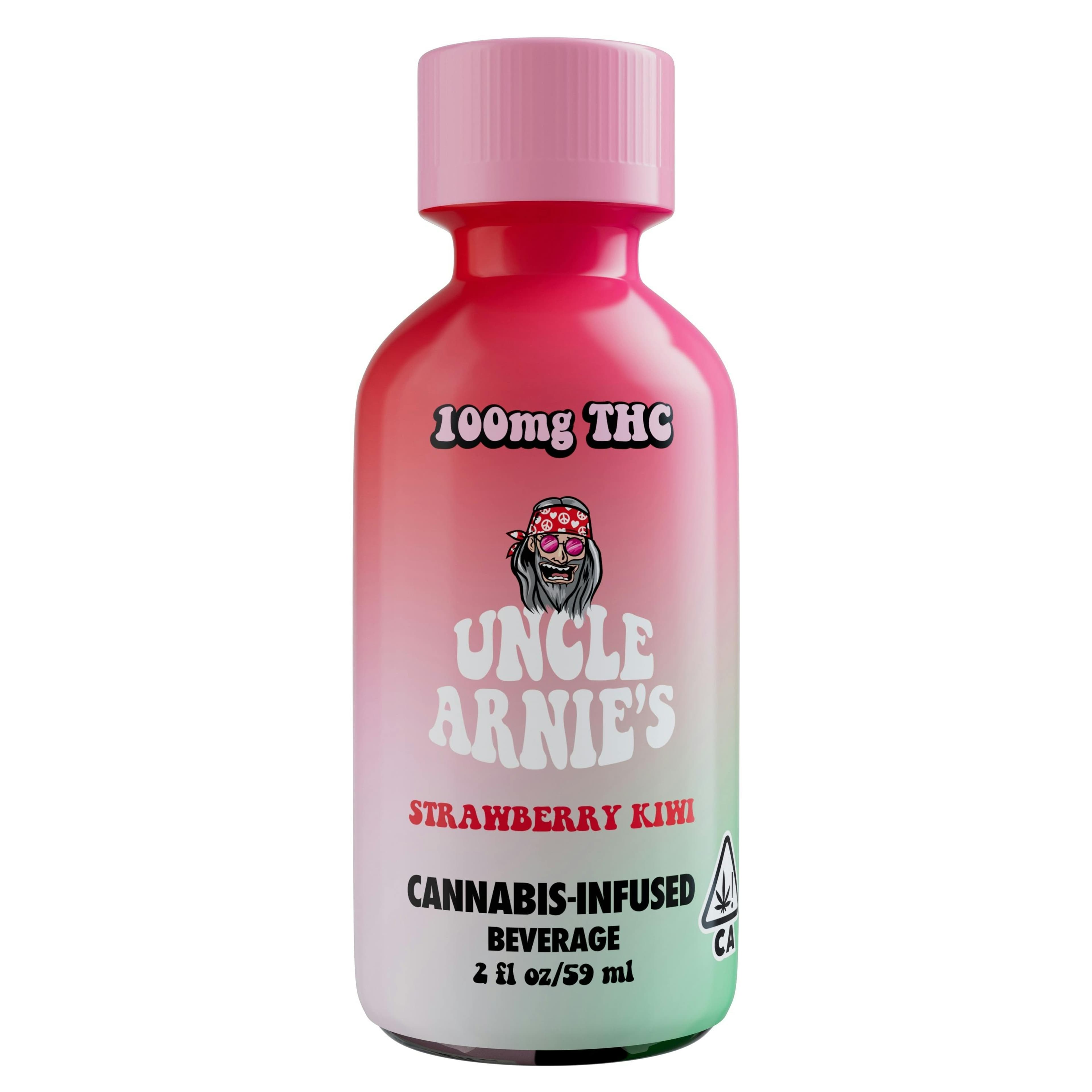Strawberry Kiwi - Beverage - Uncle Arnies - 2oz (100mg) - $7.99 - Edibles